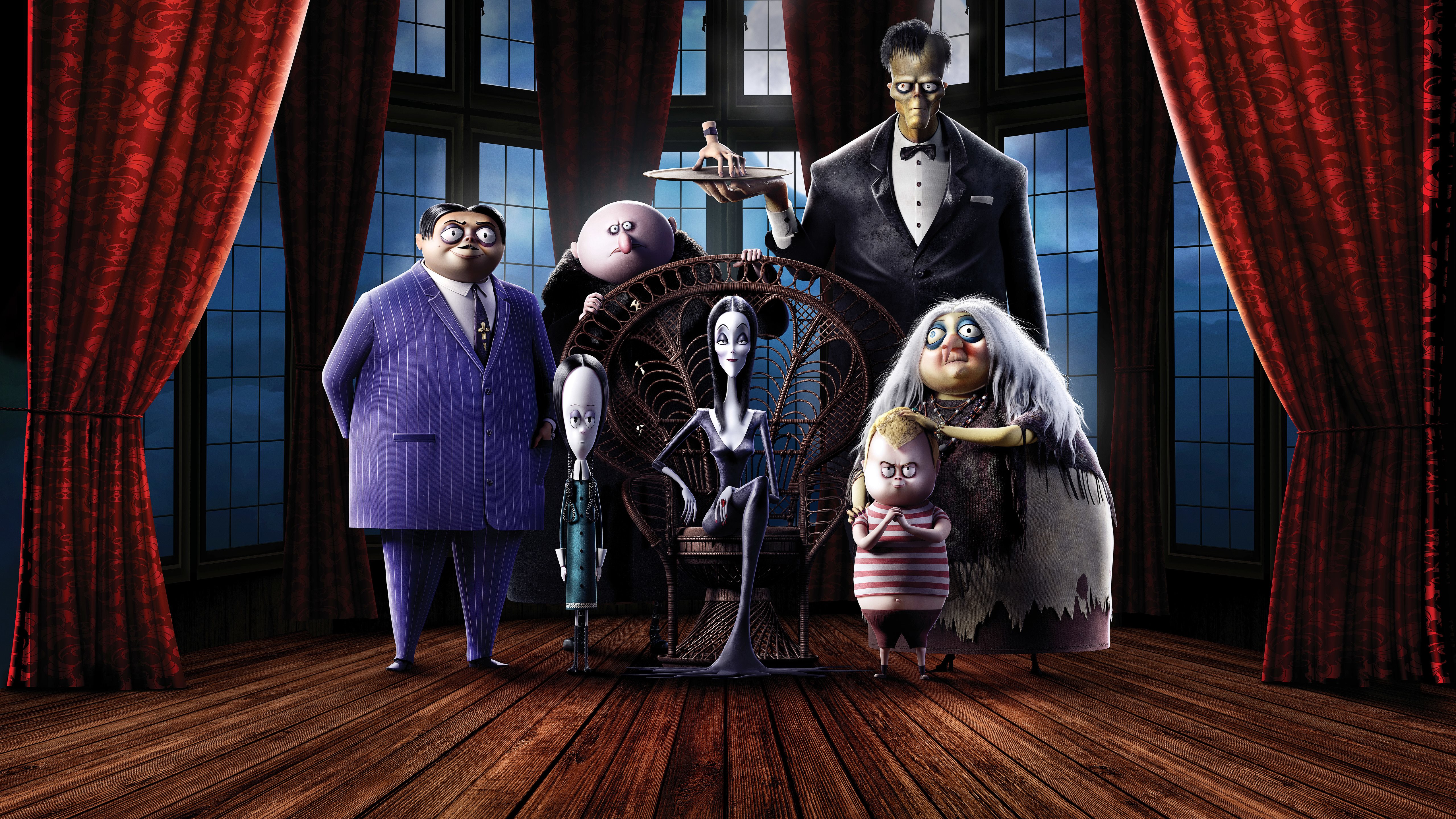 4K The Addams Family Movie Minimal Wallpapers