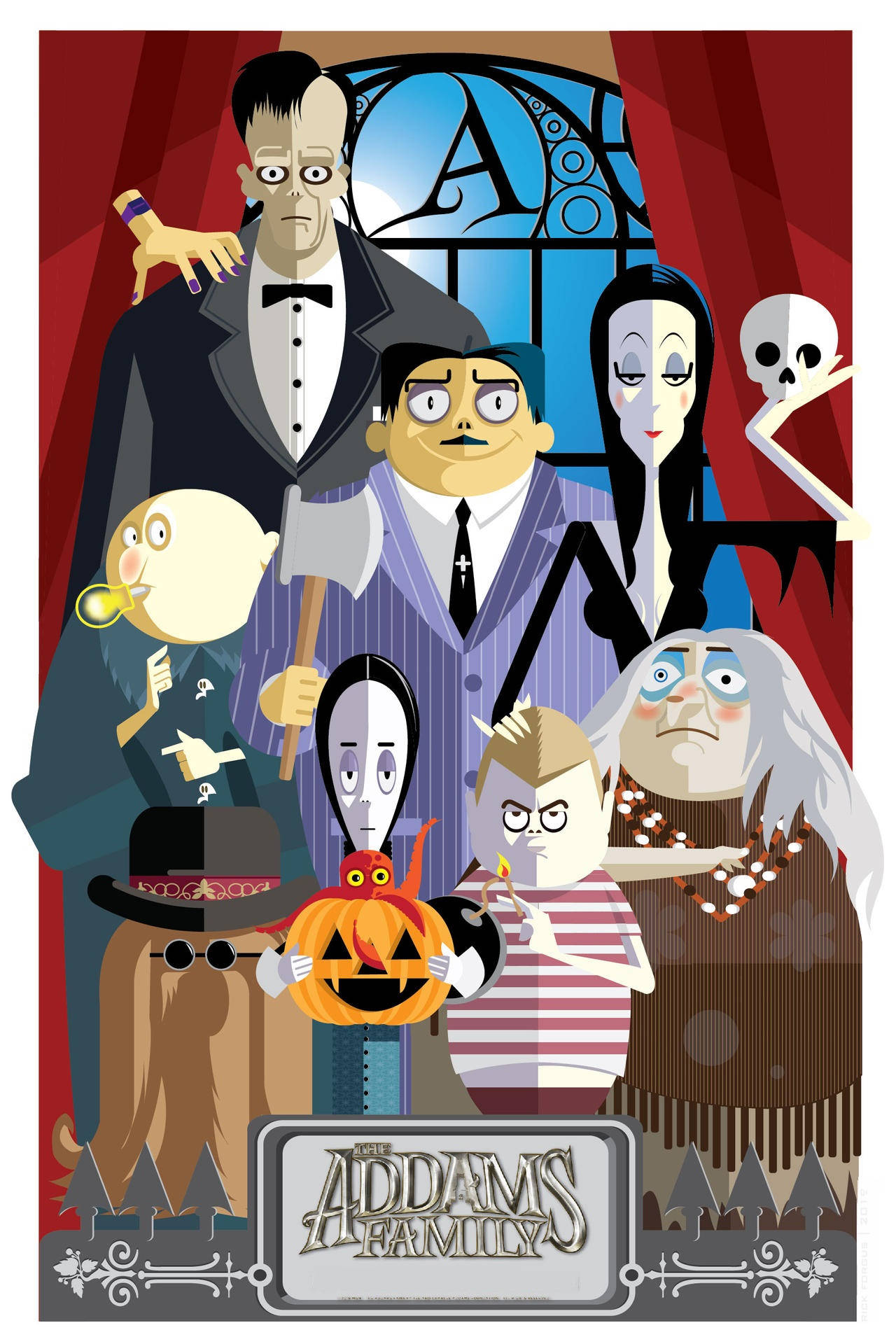 4K The Addams Family Movie Minimal Wallpapers