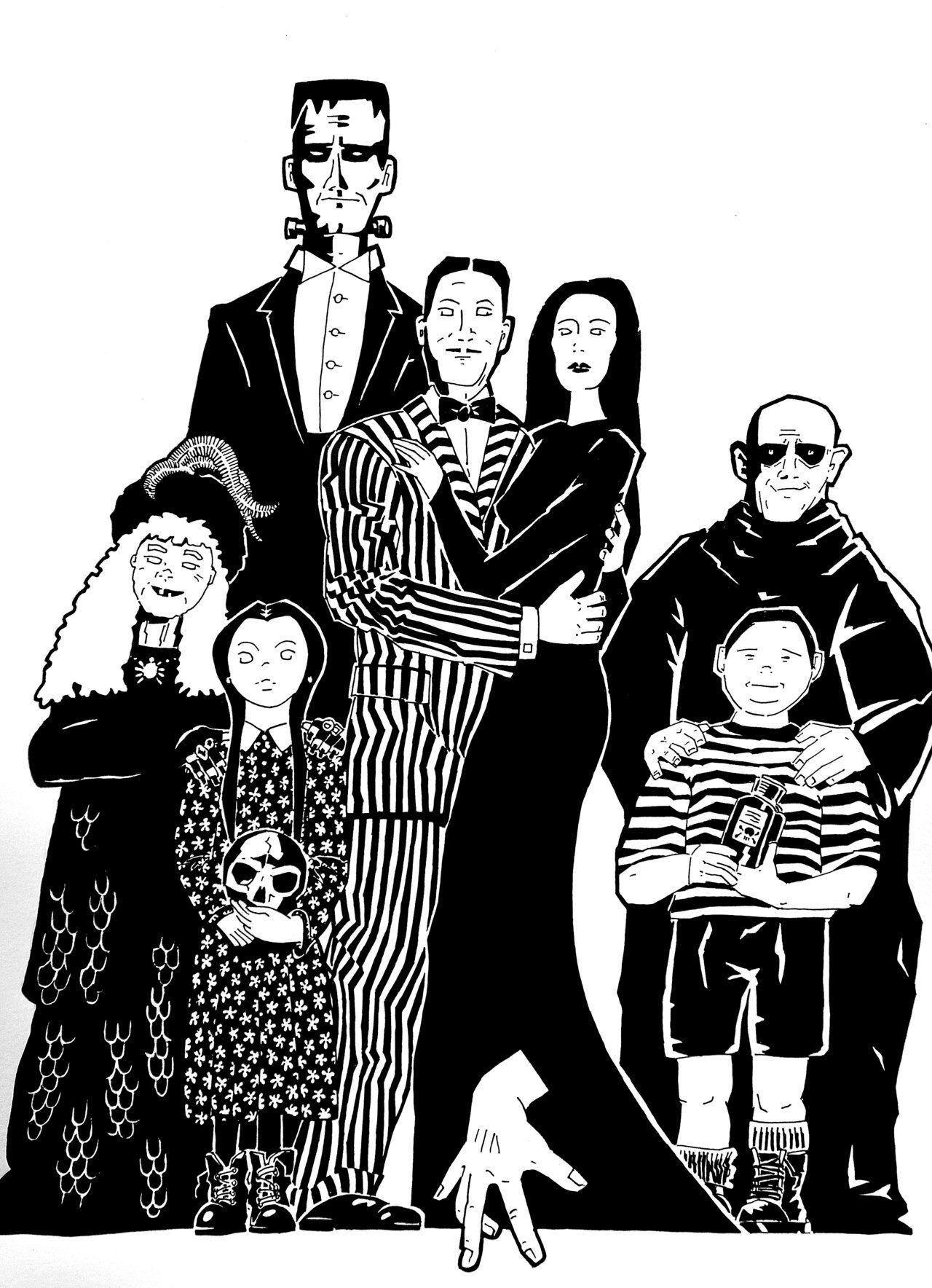 4K The Addams Family Movie Minimal Wallpapers