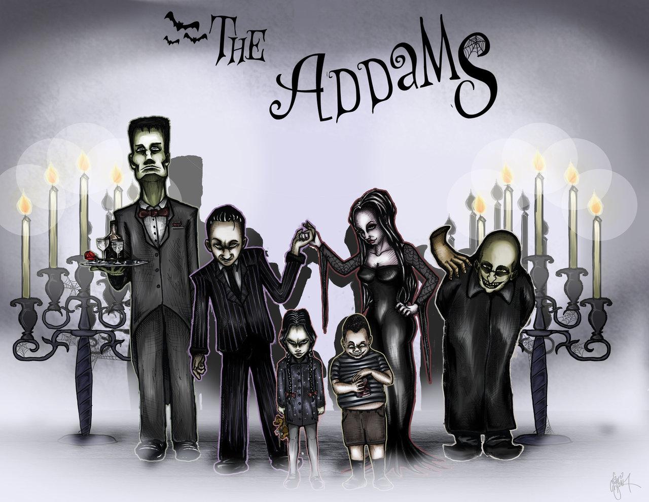 4K The Addams Family Movie Minimal Wallpapers