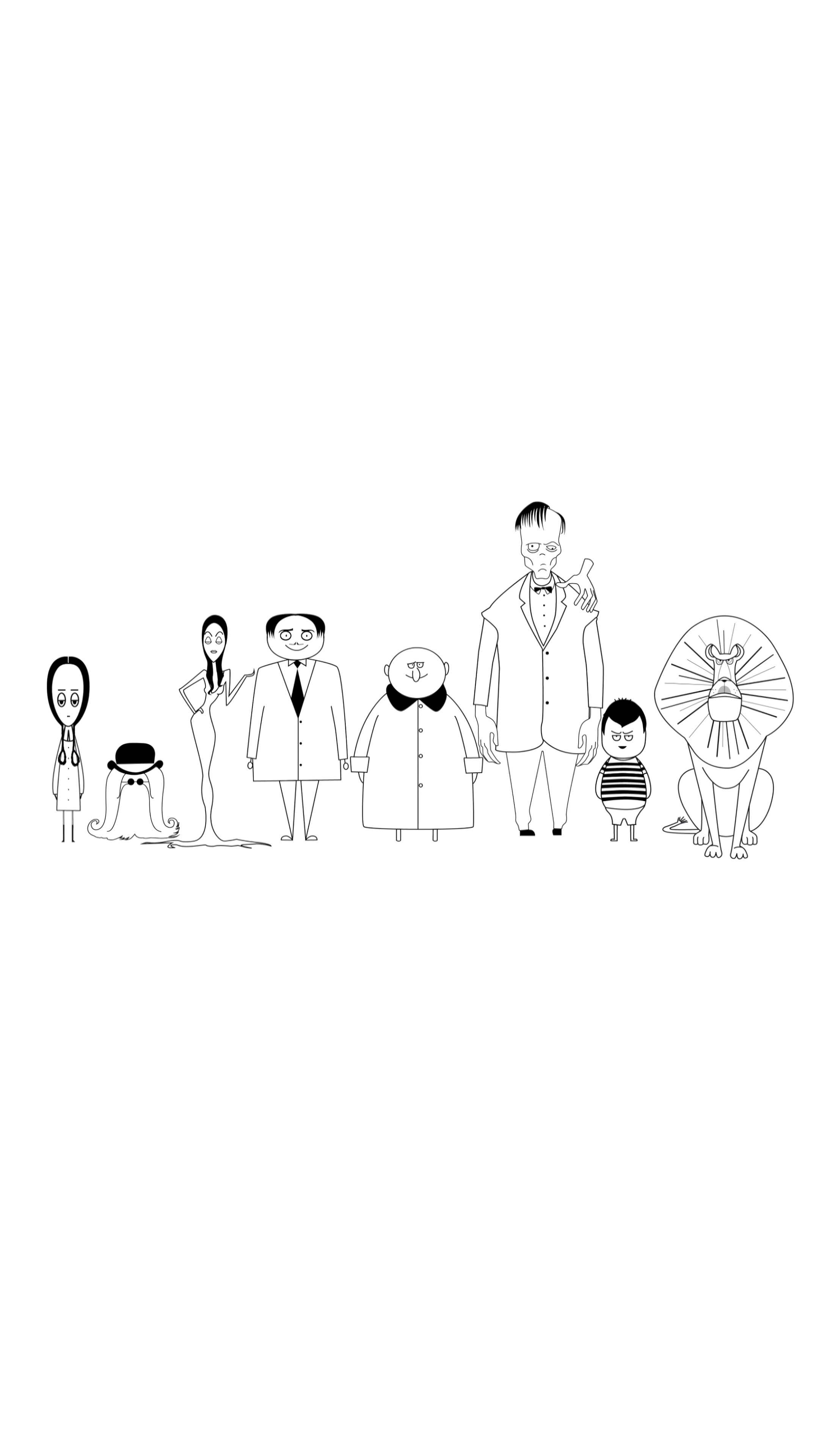 4K The Addams Family Movie Minimal Wallpapers