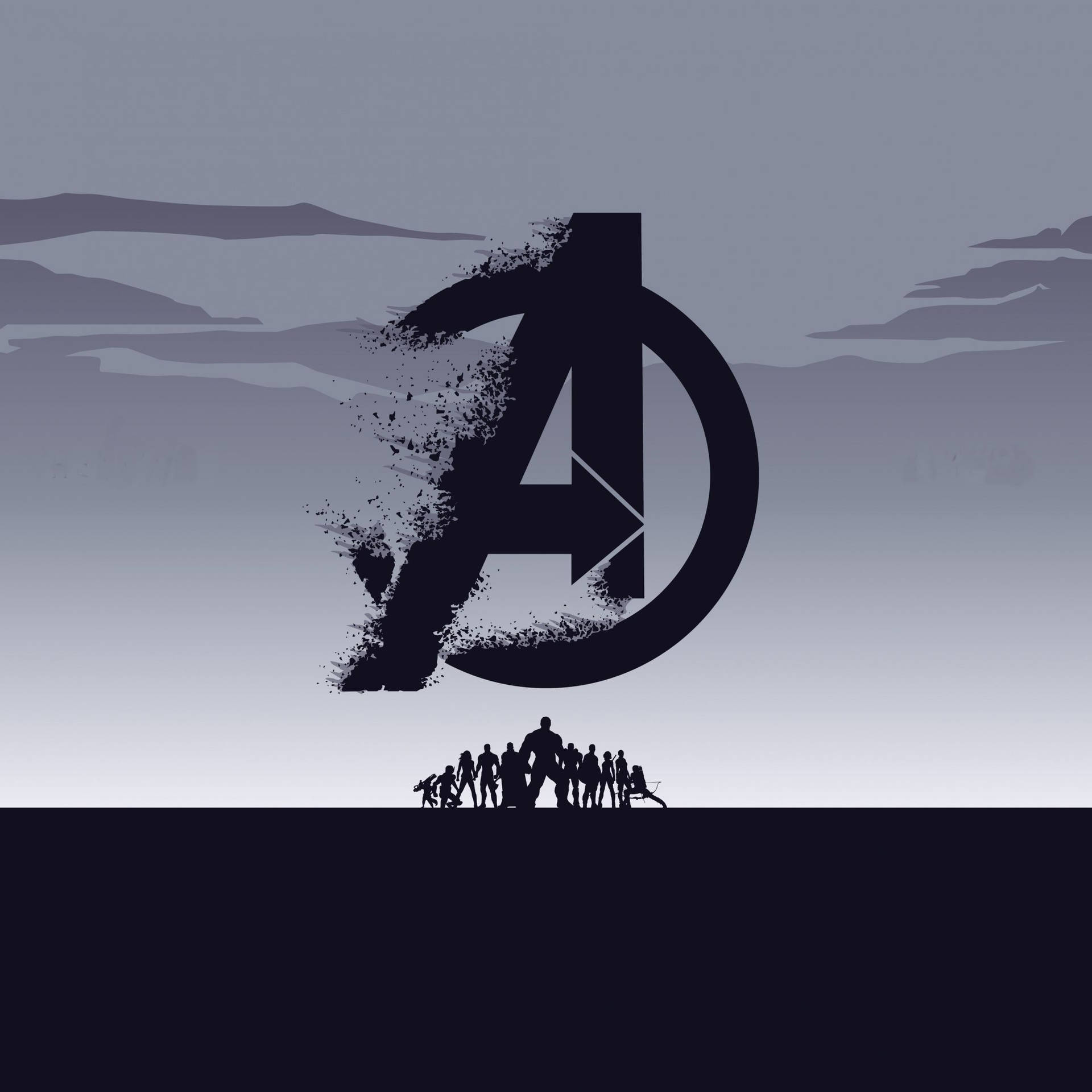 Avengers Logo Minimal Art Wallpapers