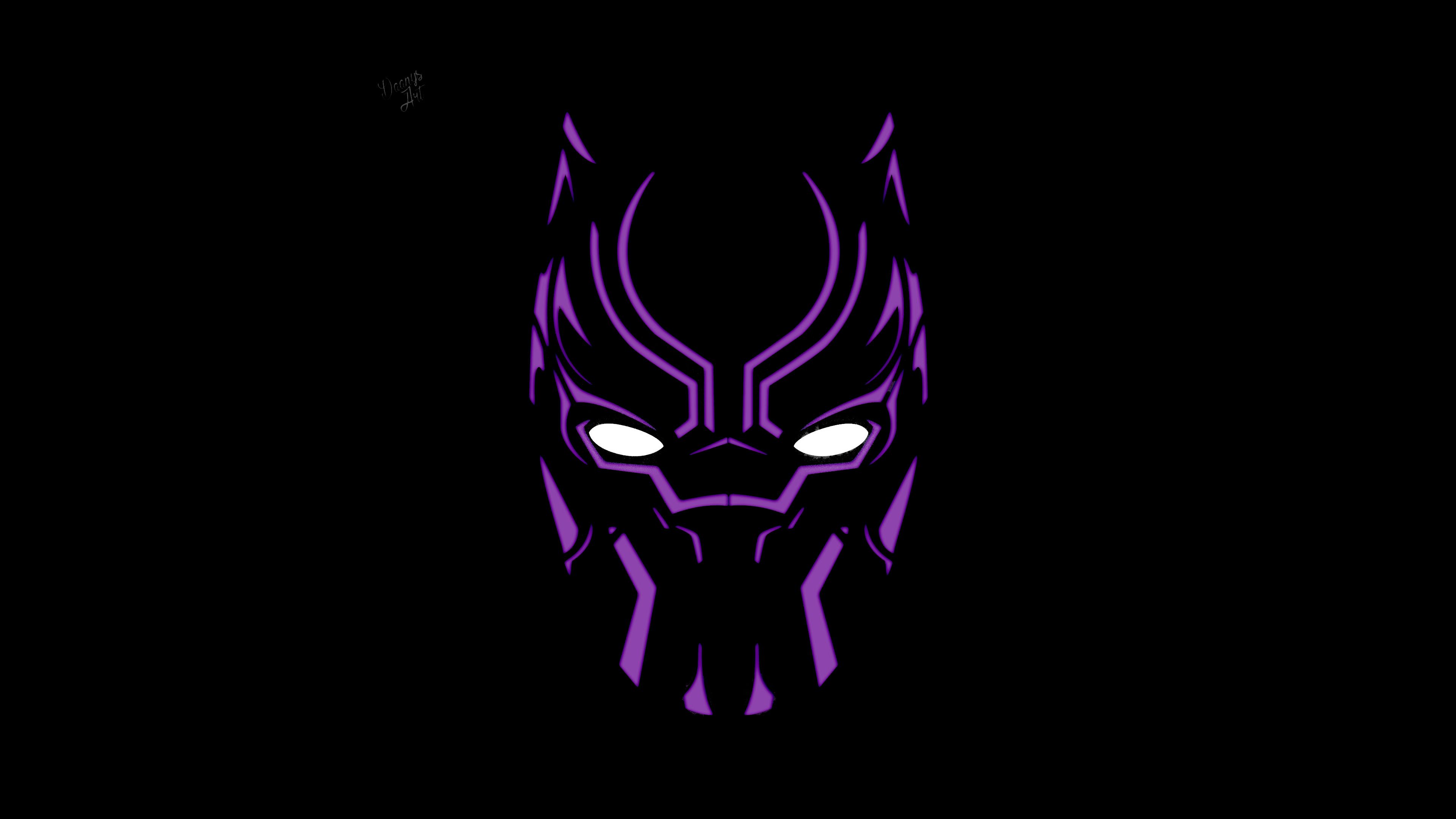 Black Panther Minimalism Wallpapers