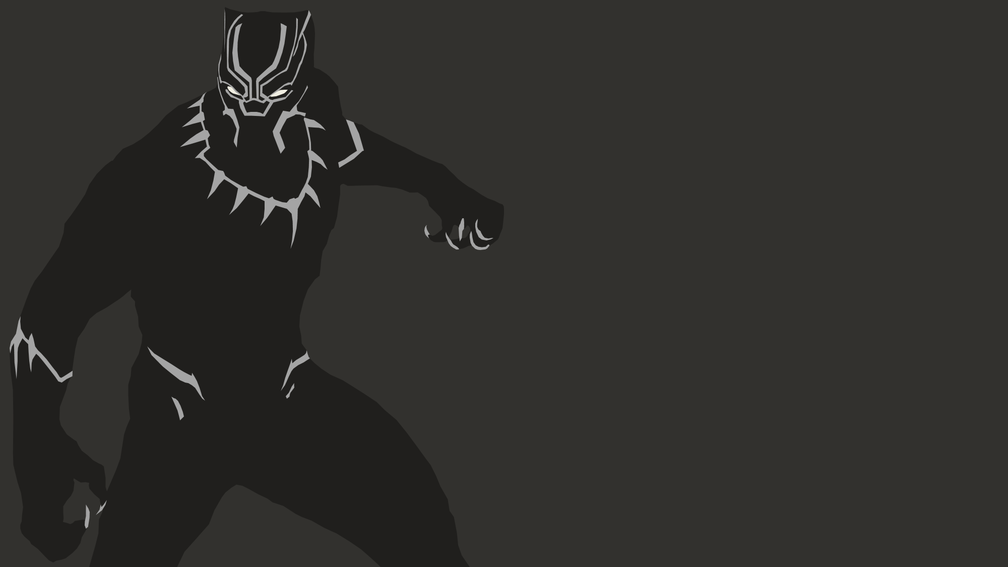 Black Panther Minimalism Wallpapers