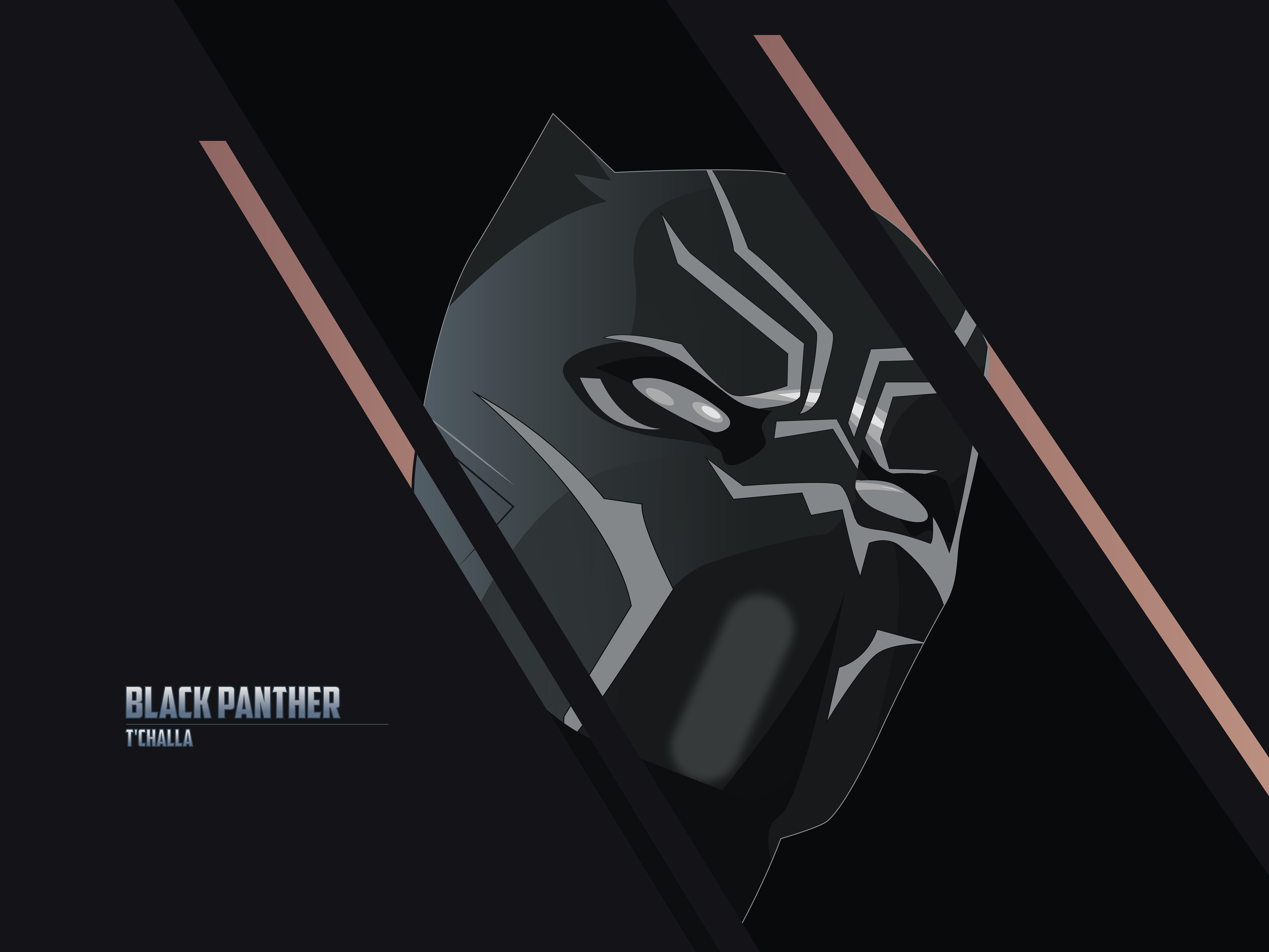 Black Panther Minimalism Wallpapers