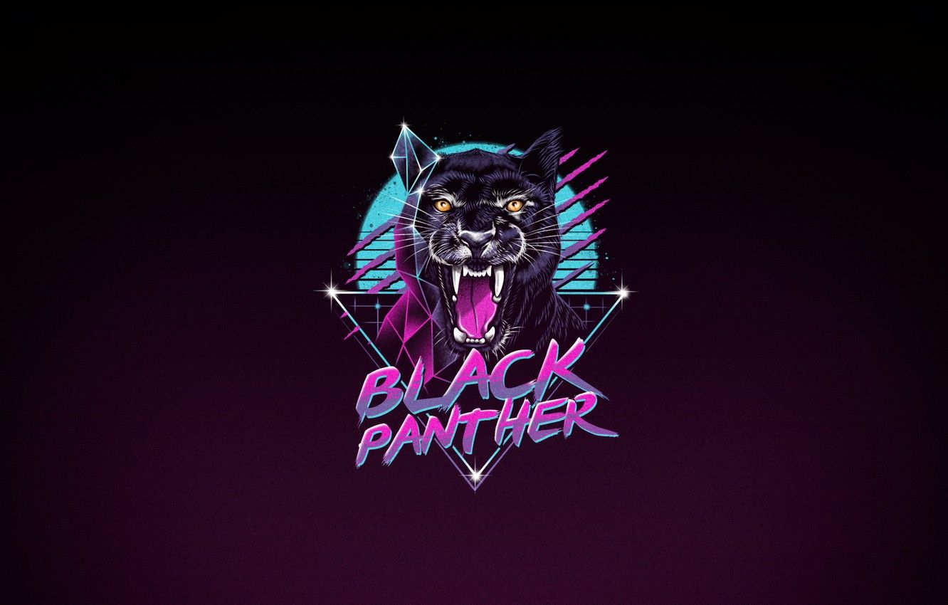 Black Panther Minimalism Wallpapers