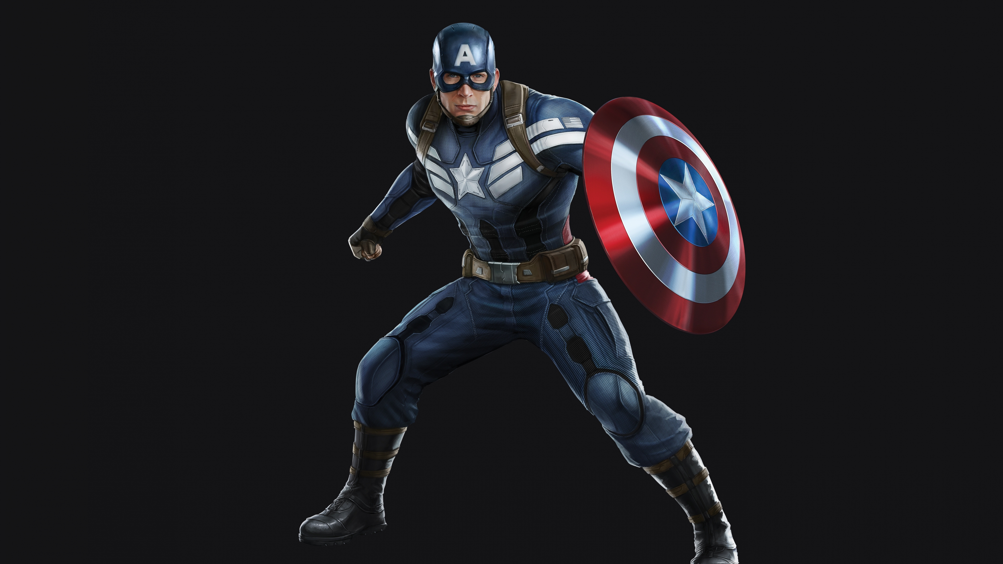 Captain America 4K Minimalist Wallpapers