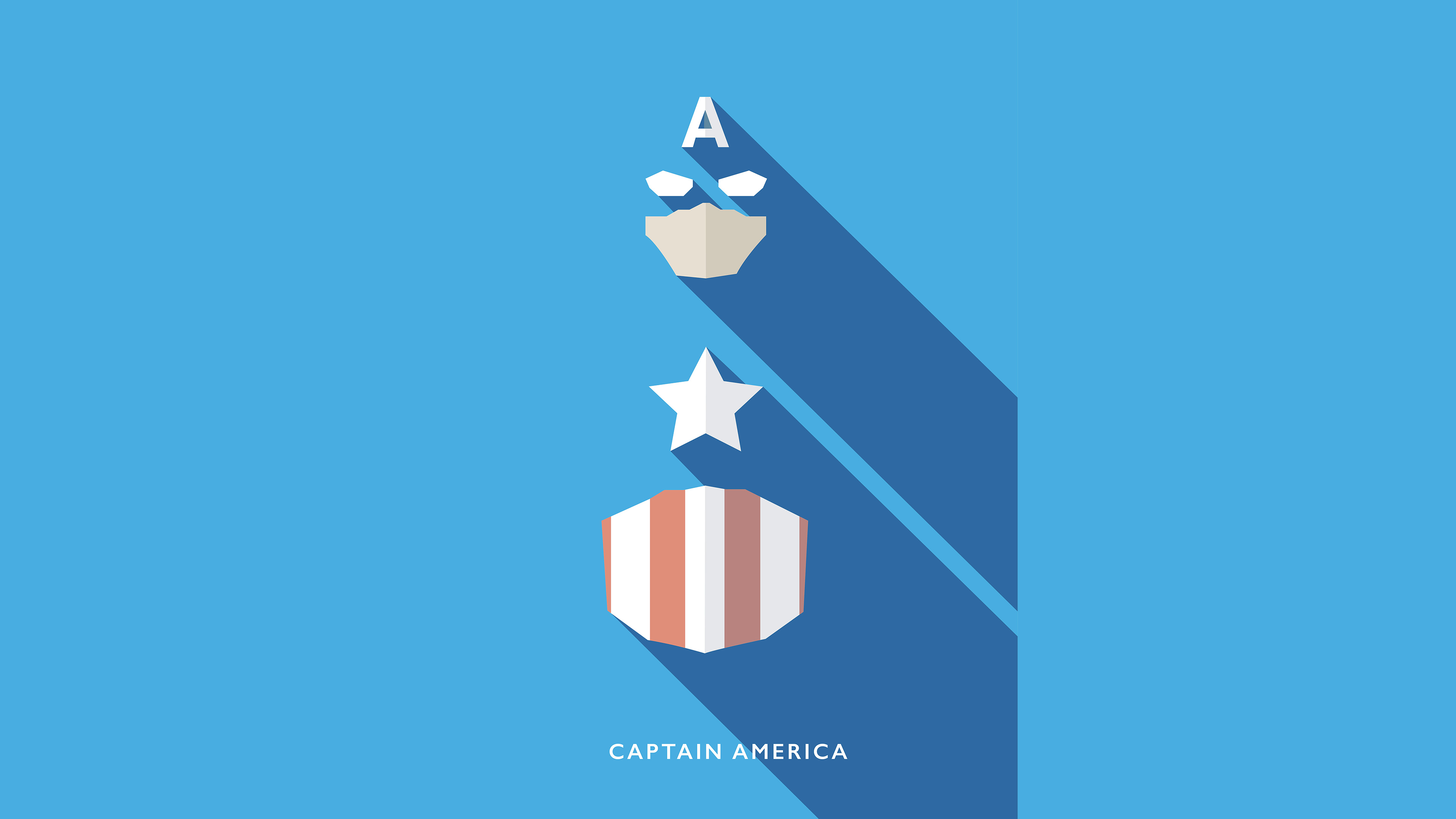 Captain America Minimalist Design Wallpapers