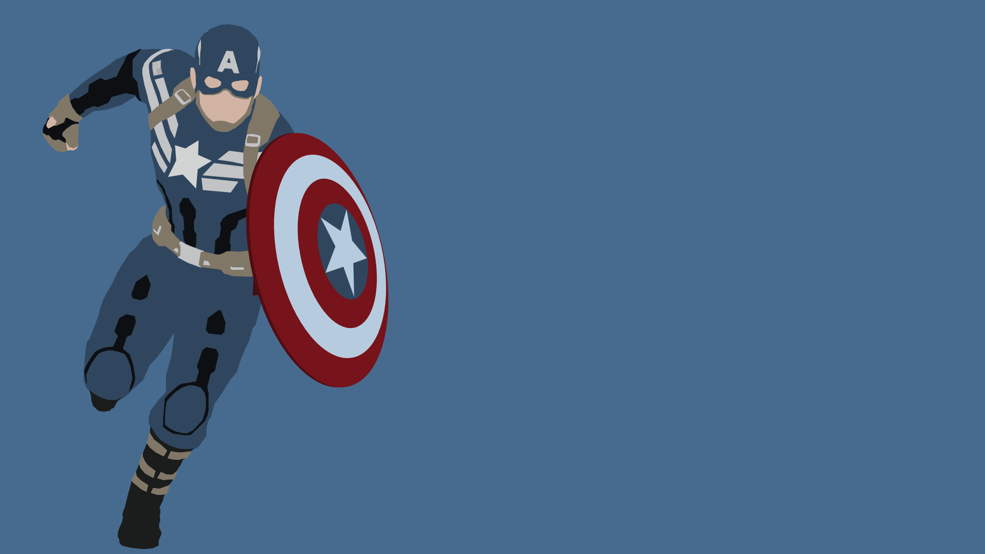 Captain America Minimalist Design Wallpapers