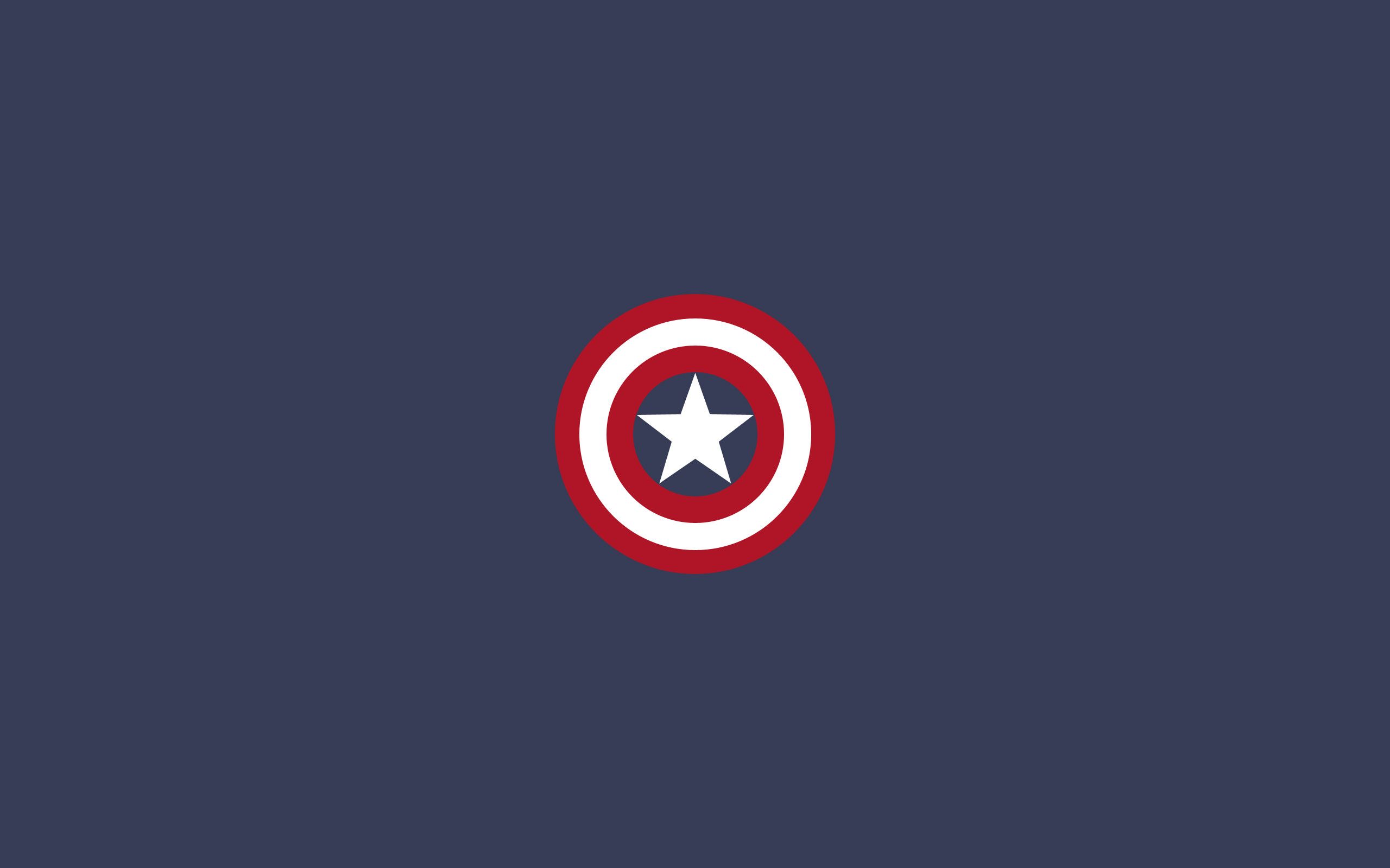 Captain America Minimalist Logo 4K Wallpapers