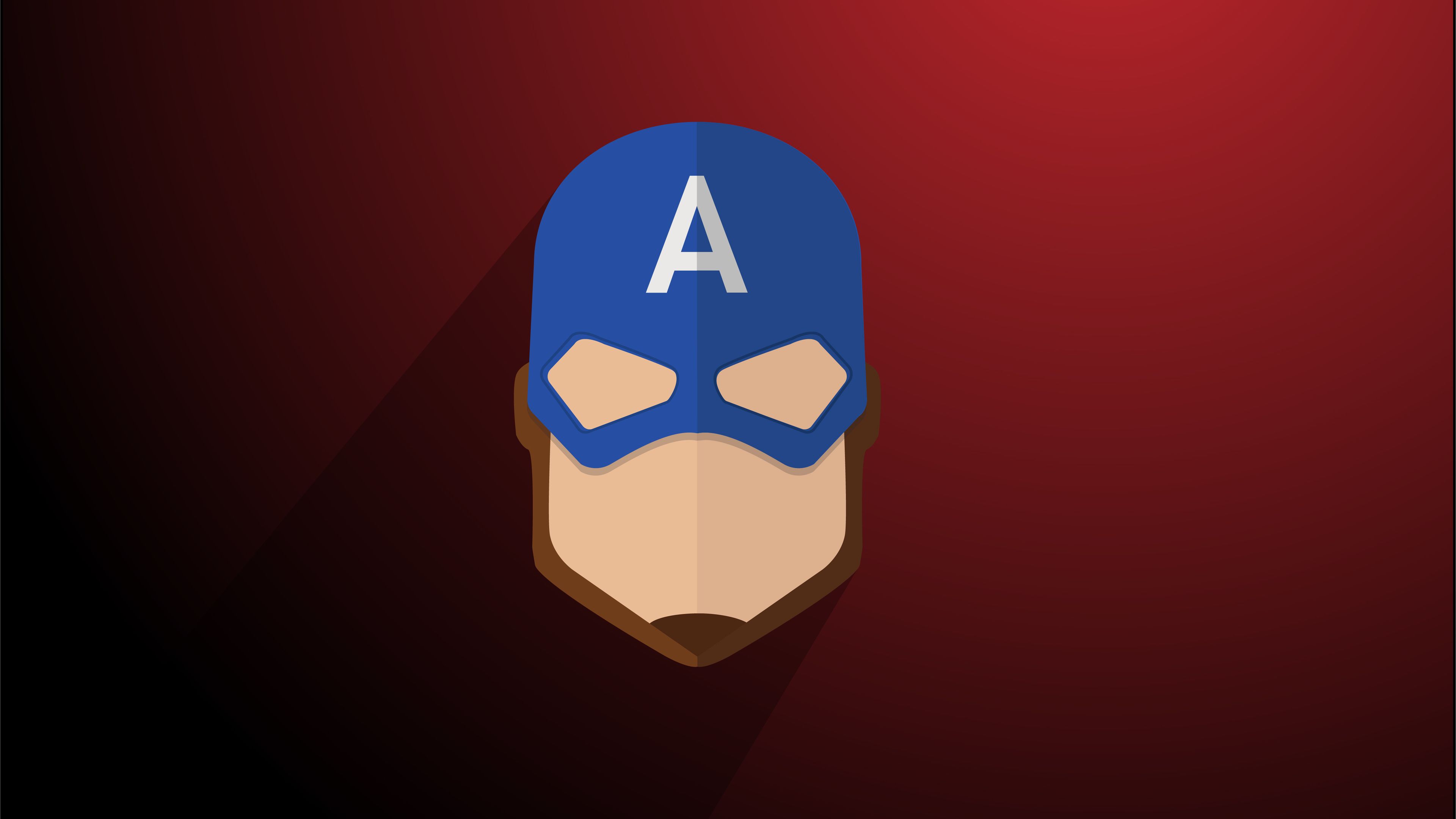 Captain America Minimalist Logo 4K Wallpapers
