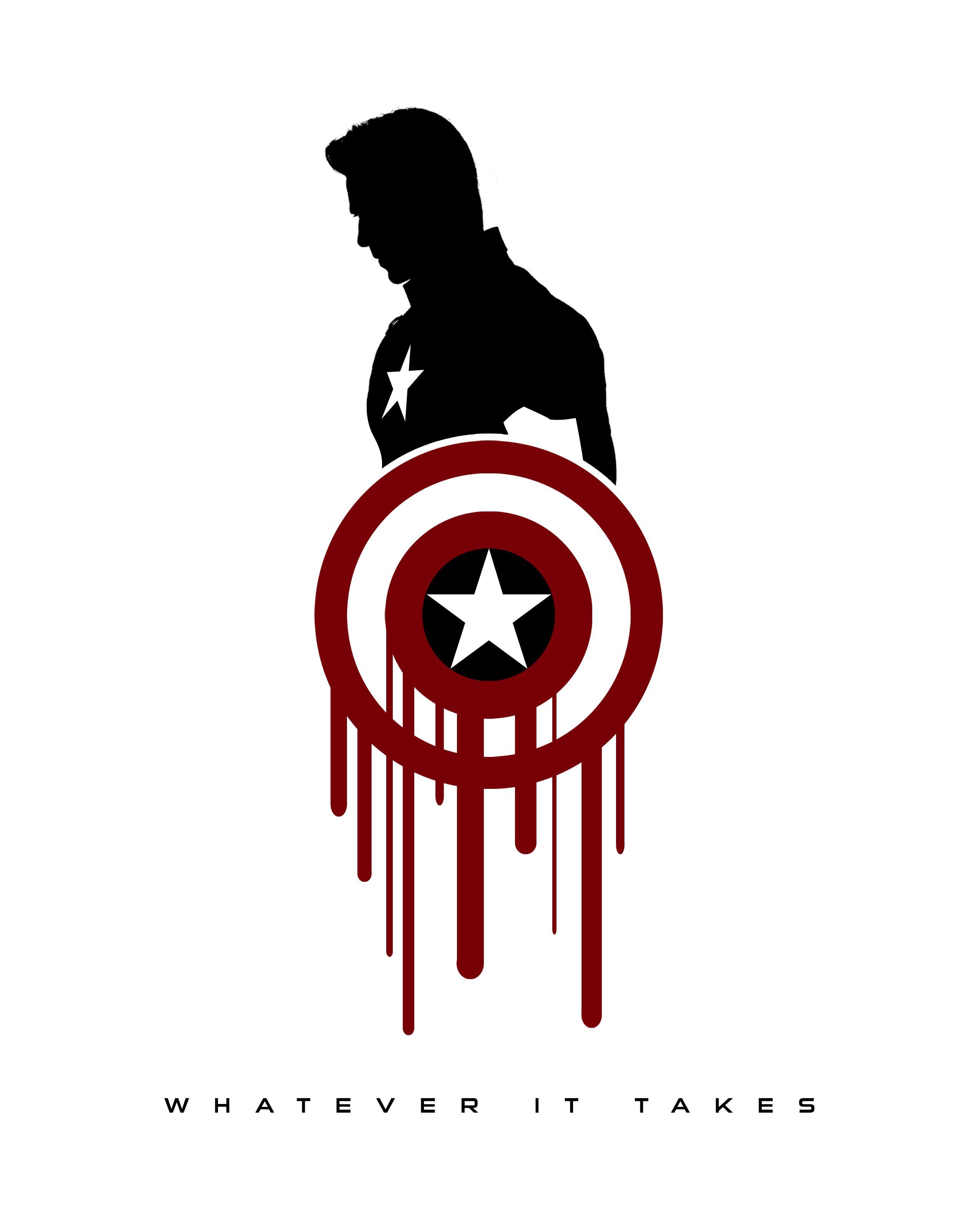 Captain America Minimalist Logo 4K Wallpapers