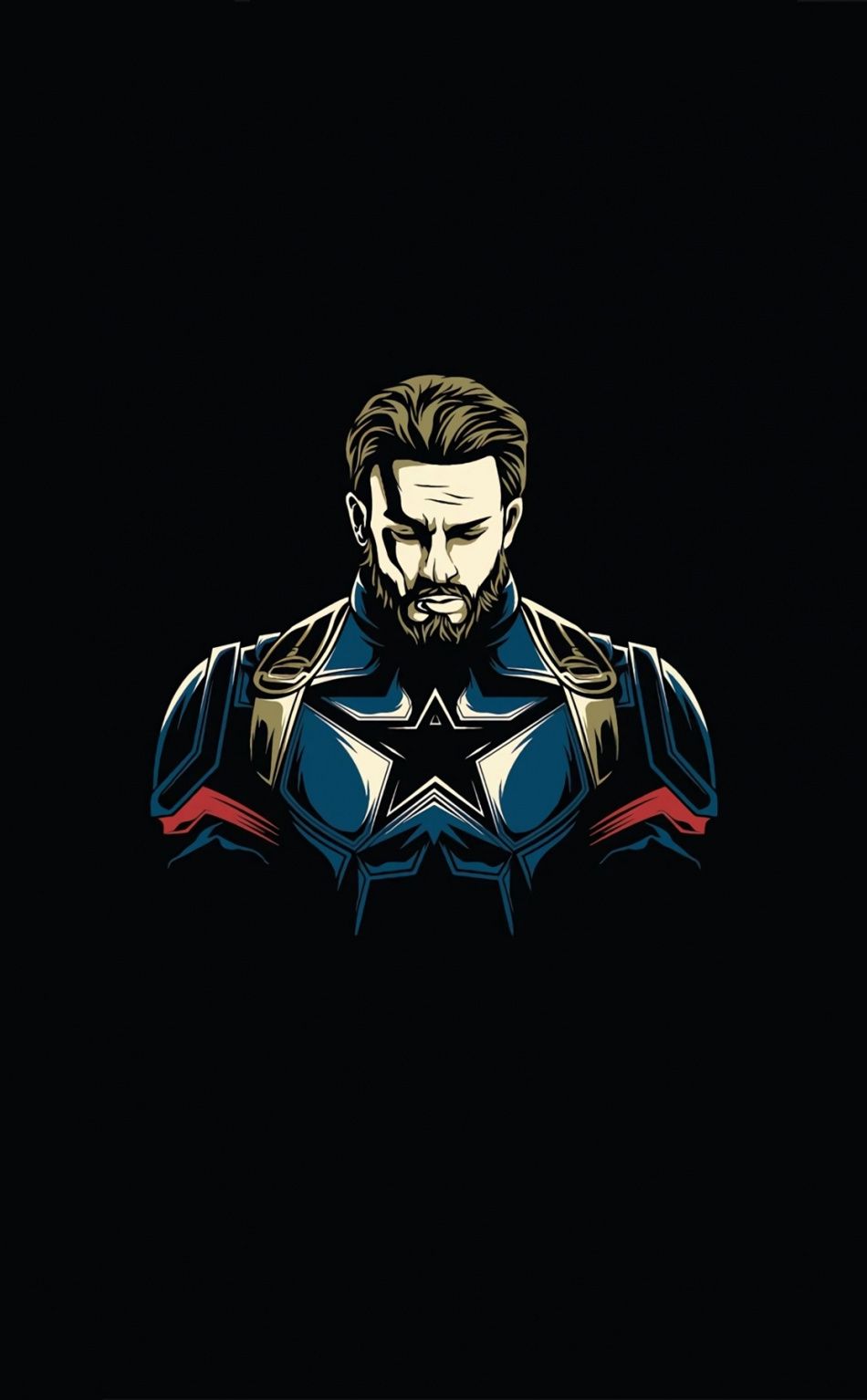 Captain America Minimalist Logo 4K Wallpapers