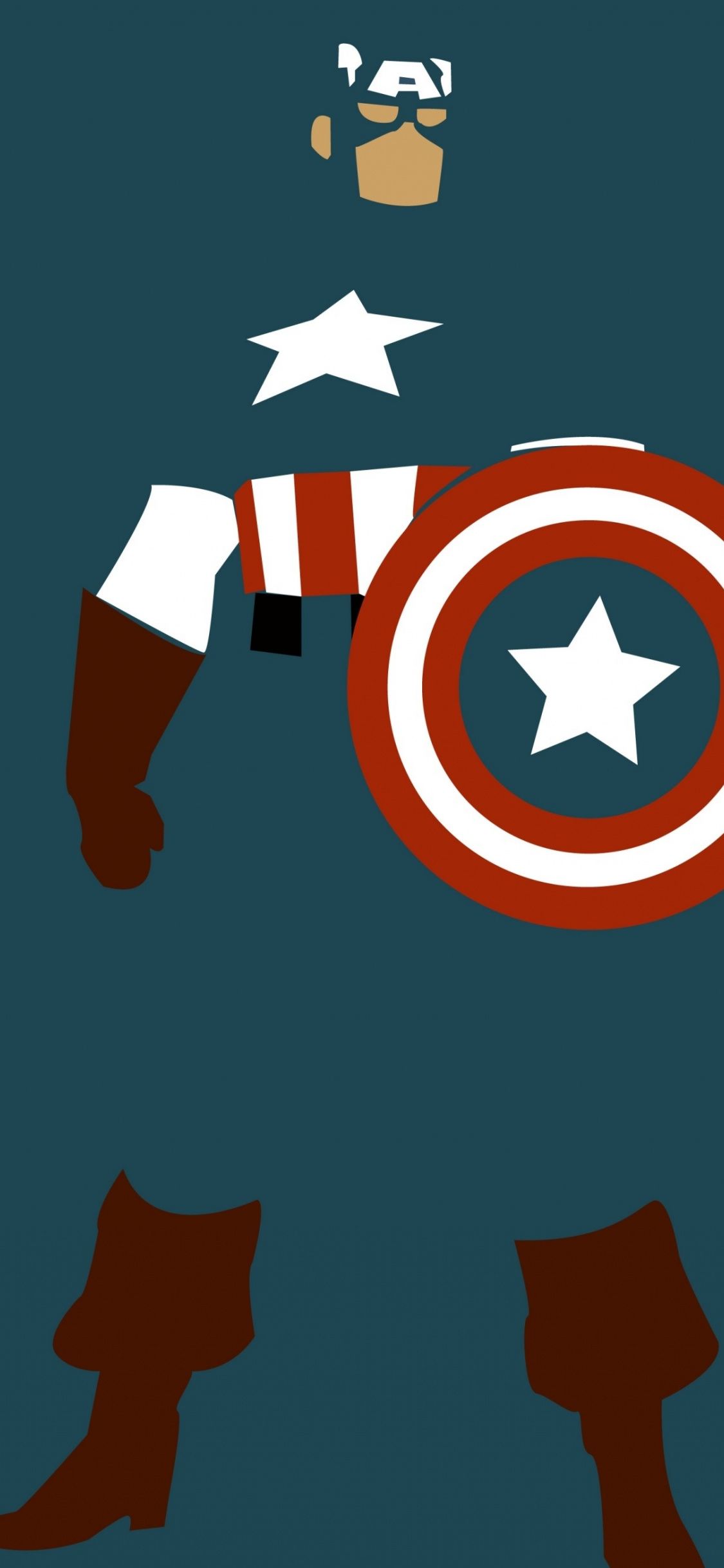 Captain America Minimalist Logo 4K Wallpapers