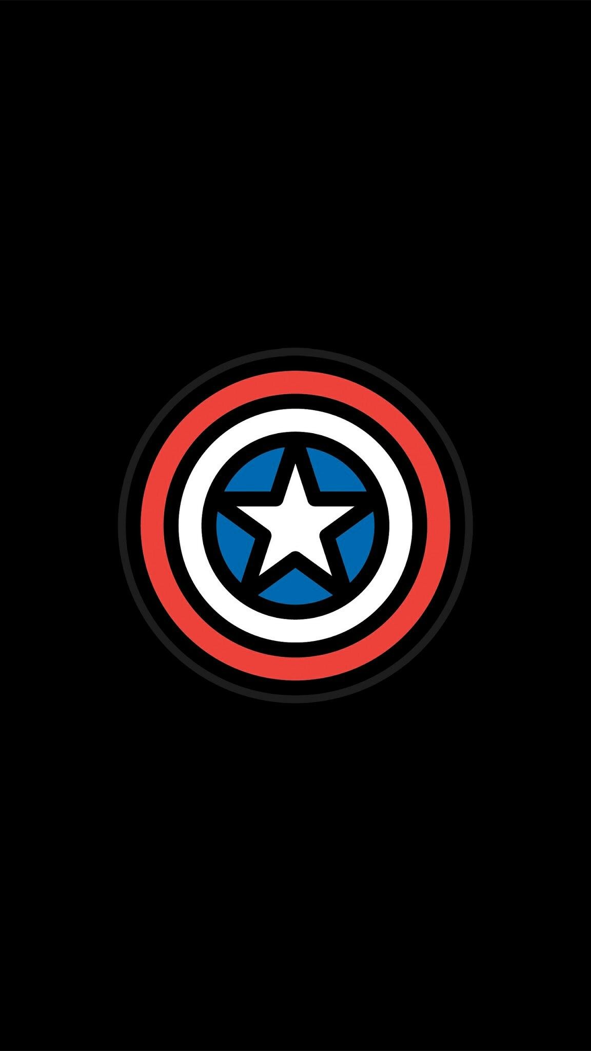 Captain America Minimalist Logo 4K Wallpapers