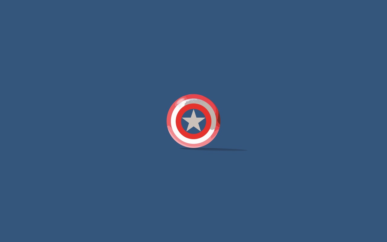 Captain America Minimalist Logo 4K Wallpapers