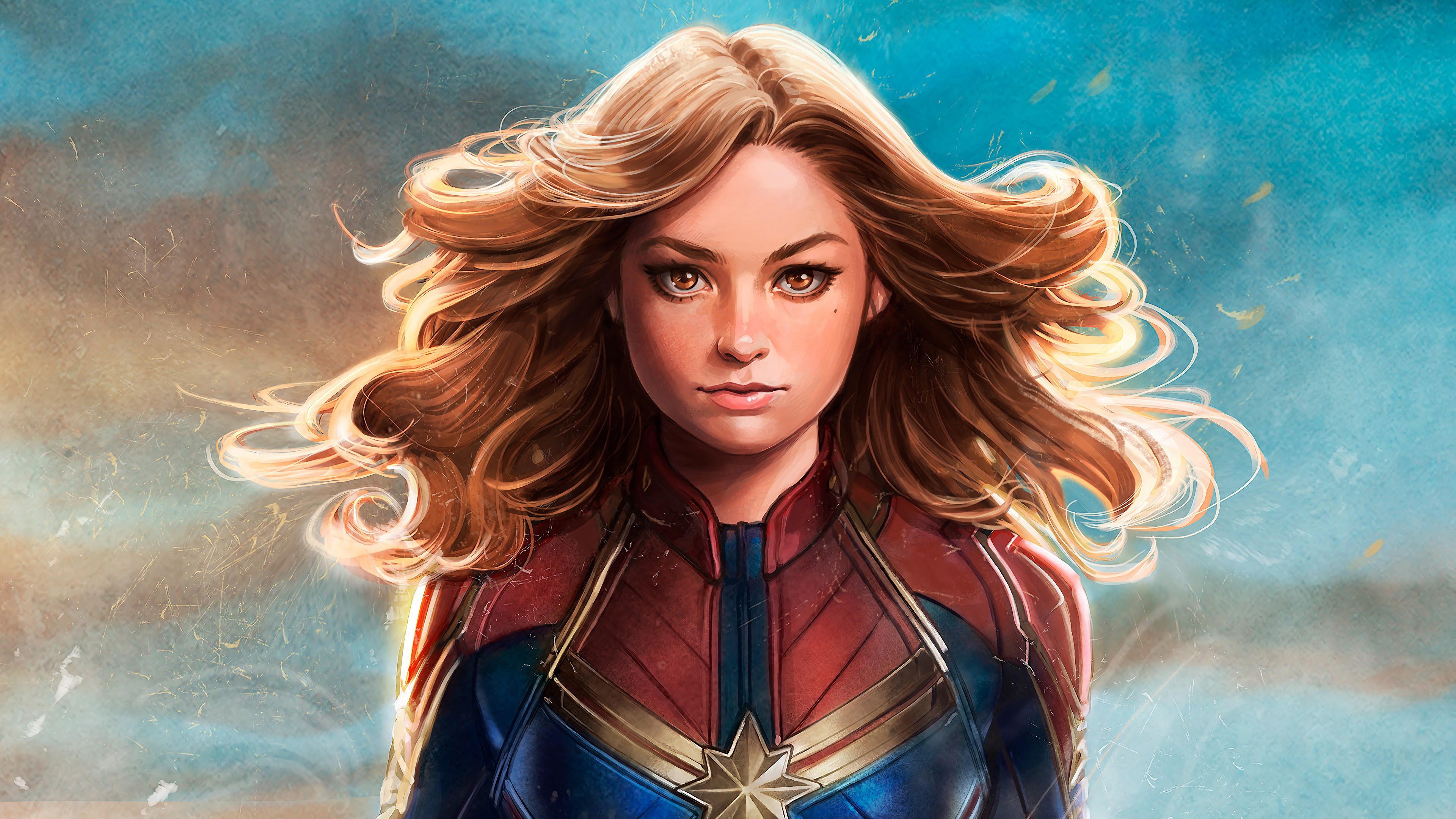 Captain Marvel 4K Art Wallpapers