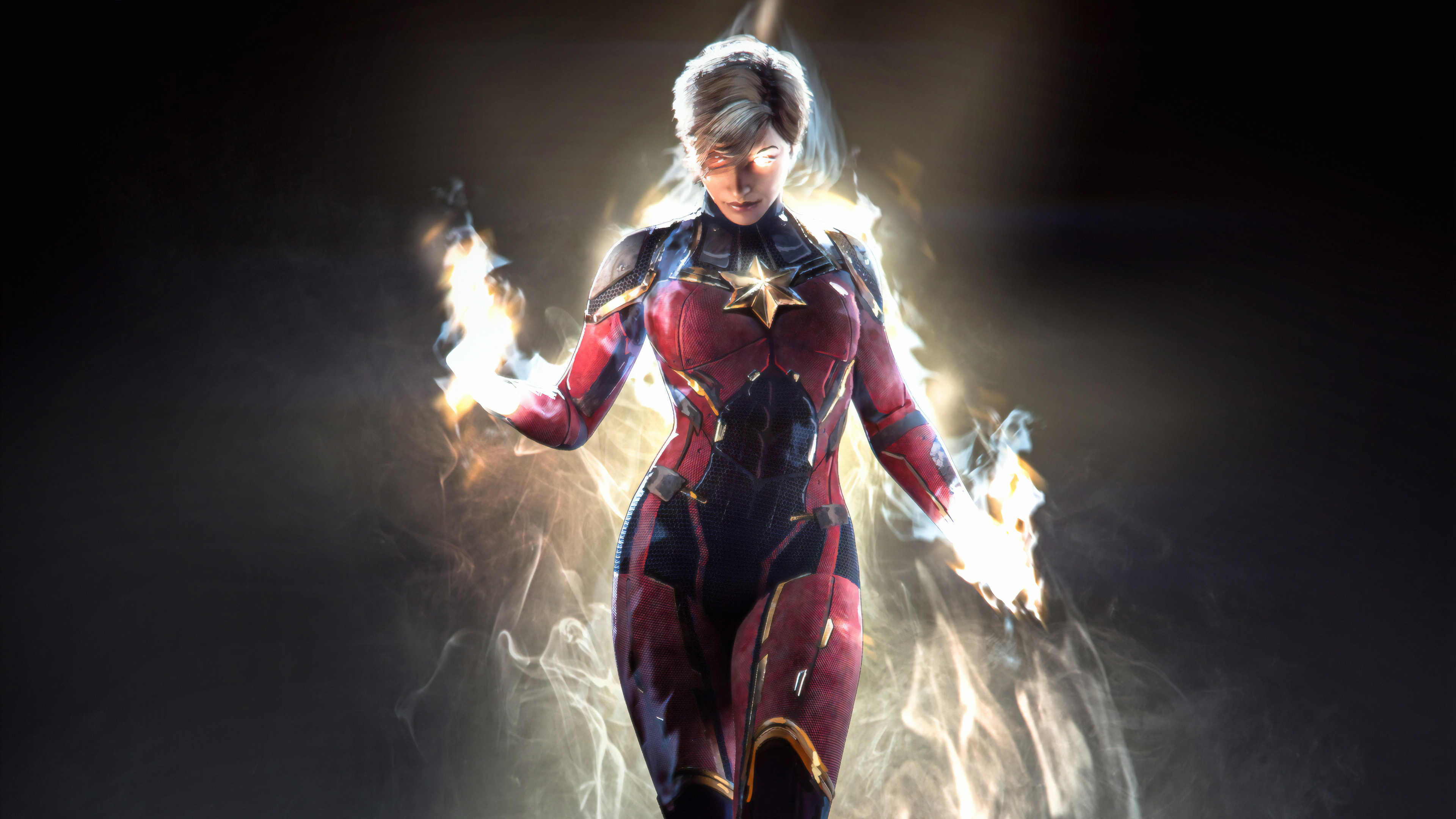 Captain Marvel 4K Art Wallpapers