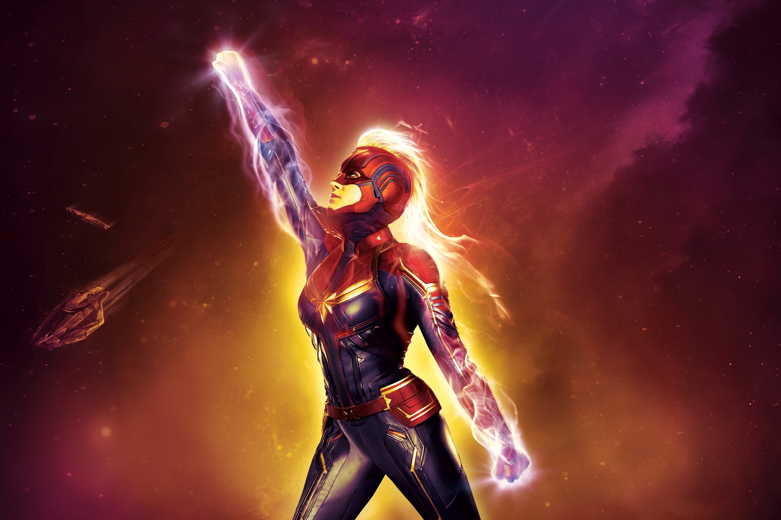 Captain Marvel 4K Art Wallpapers