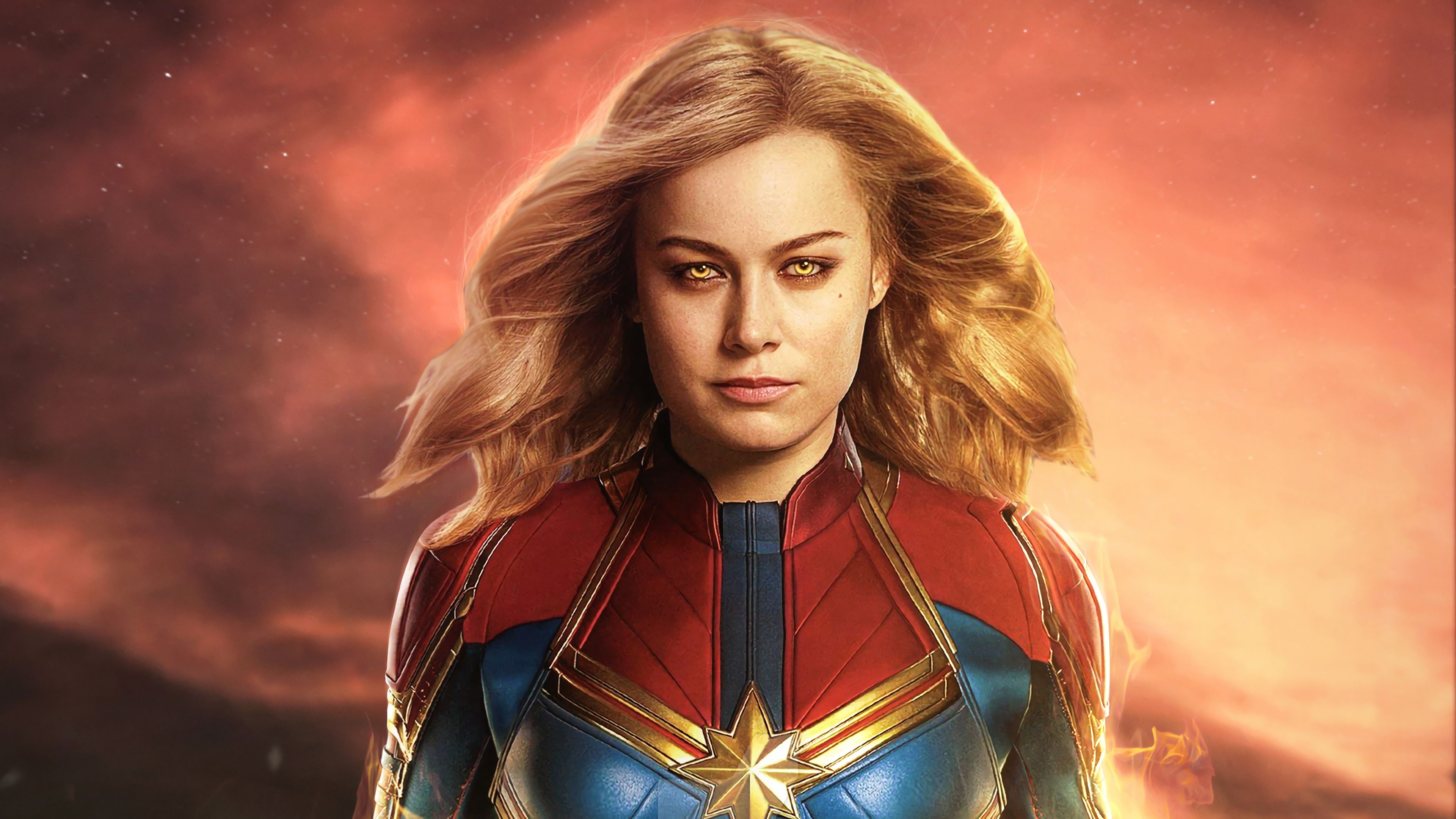 Captain Marvel 4K Art Wallpapers