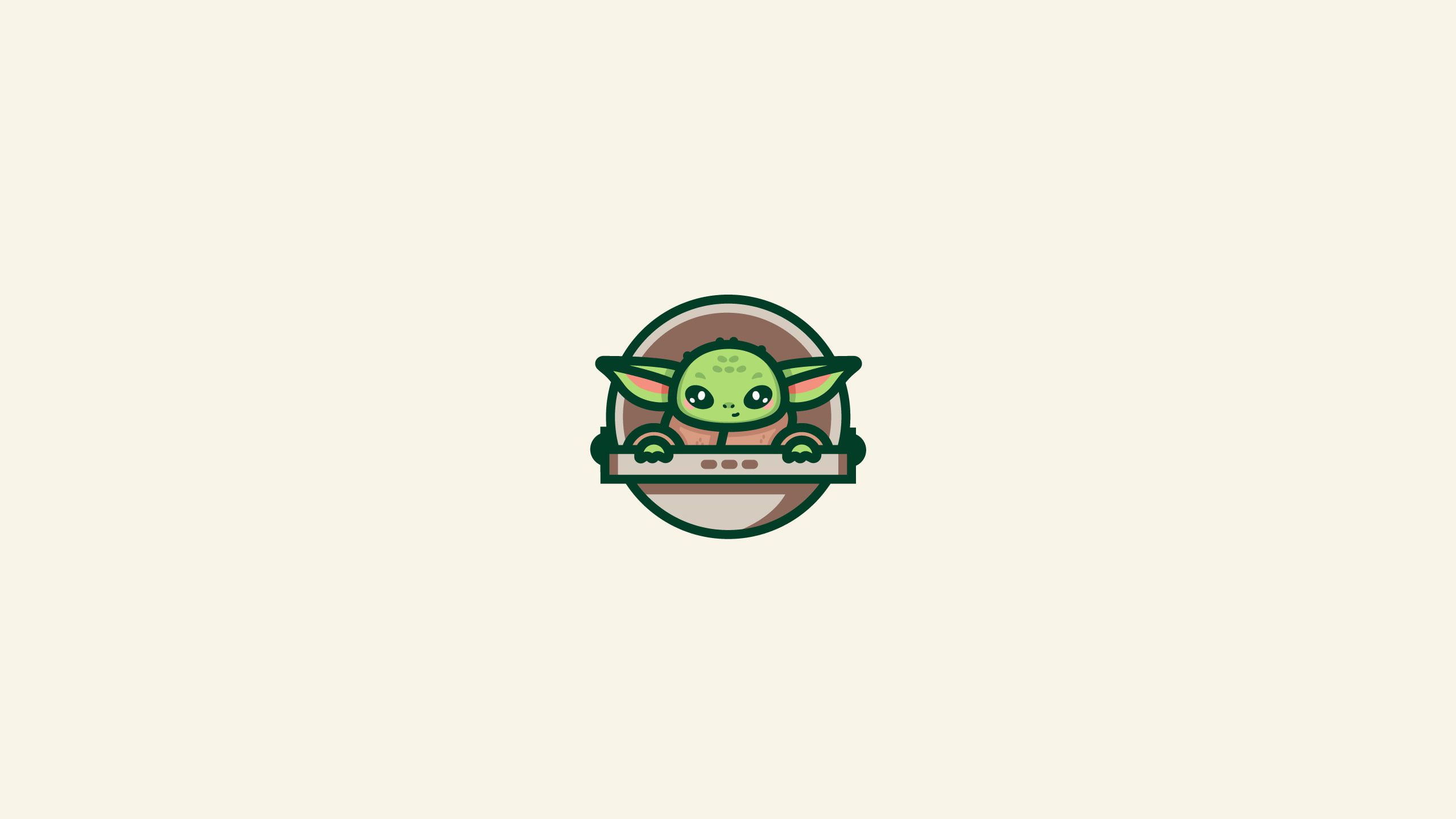 Cool Baby Yoda Minimalist Wallpapers