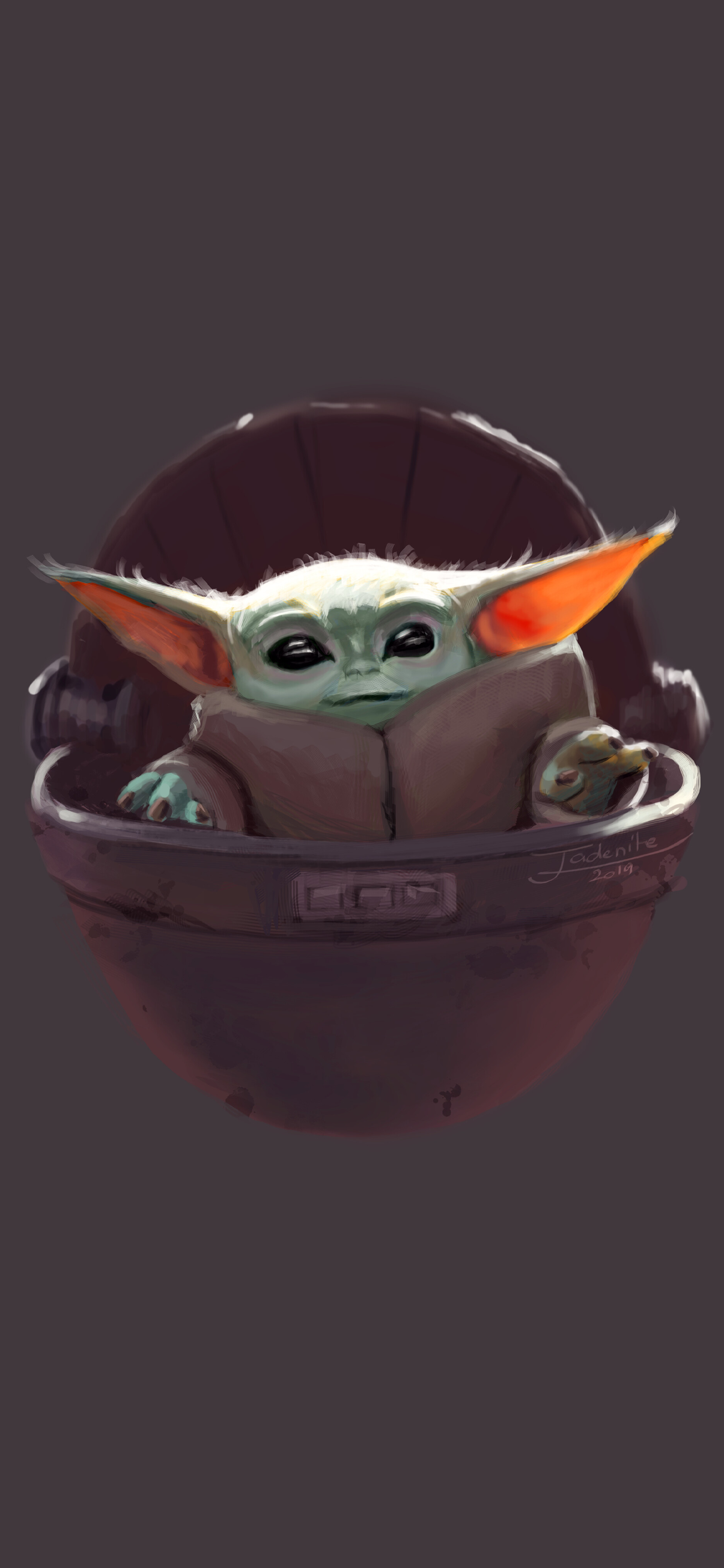 Cool Baby Yoda Minimalist Wallpapers