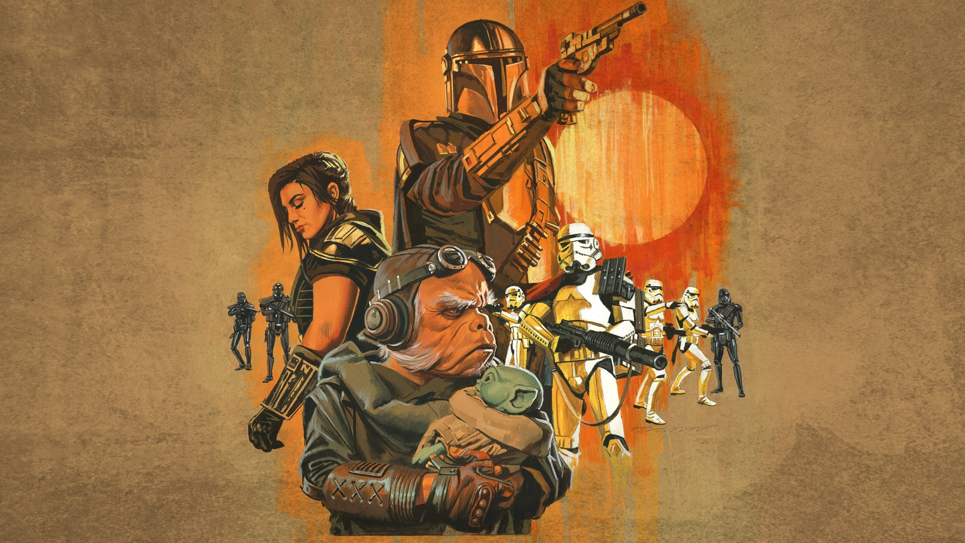 Cool The Mandalorian Art Wallpapers