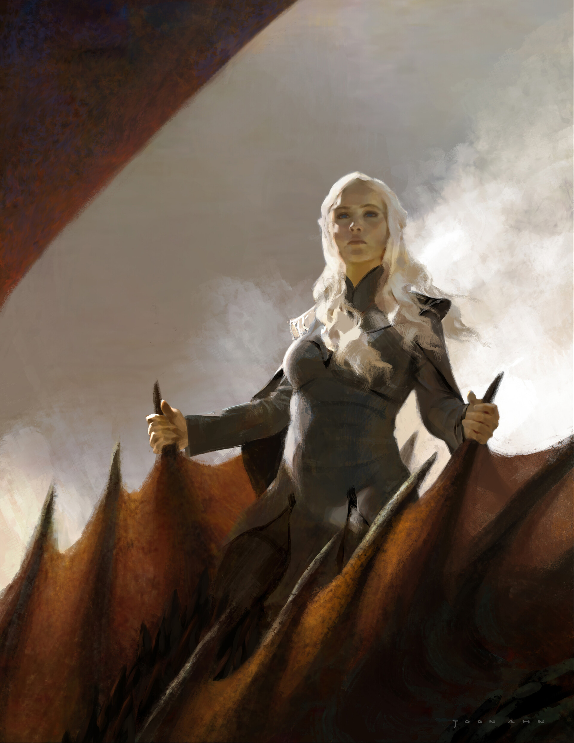 Daenerys Targaryen And Dragons Art Wallpapers