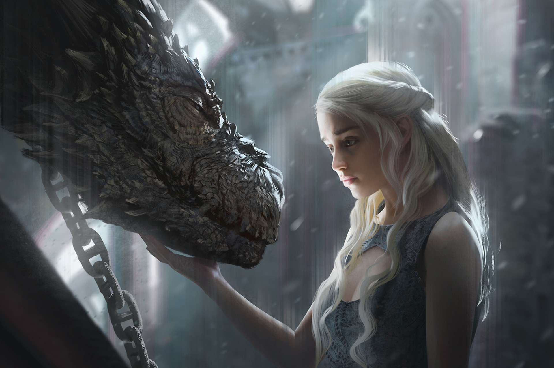 Daenerys Targaryen And Dragons Art Wallpapers