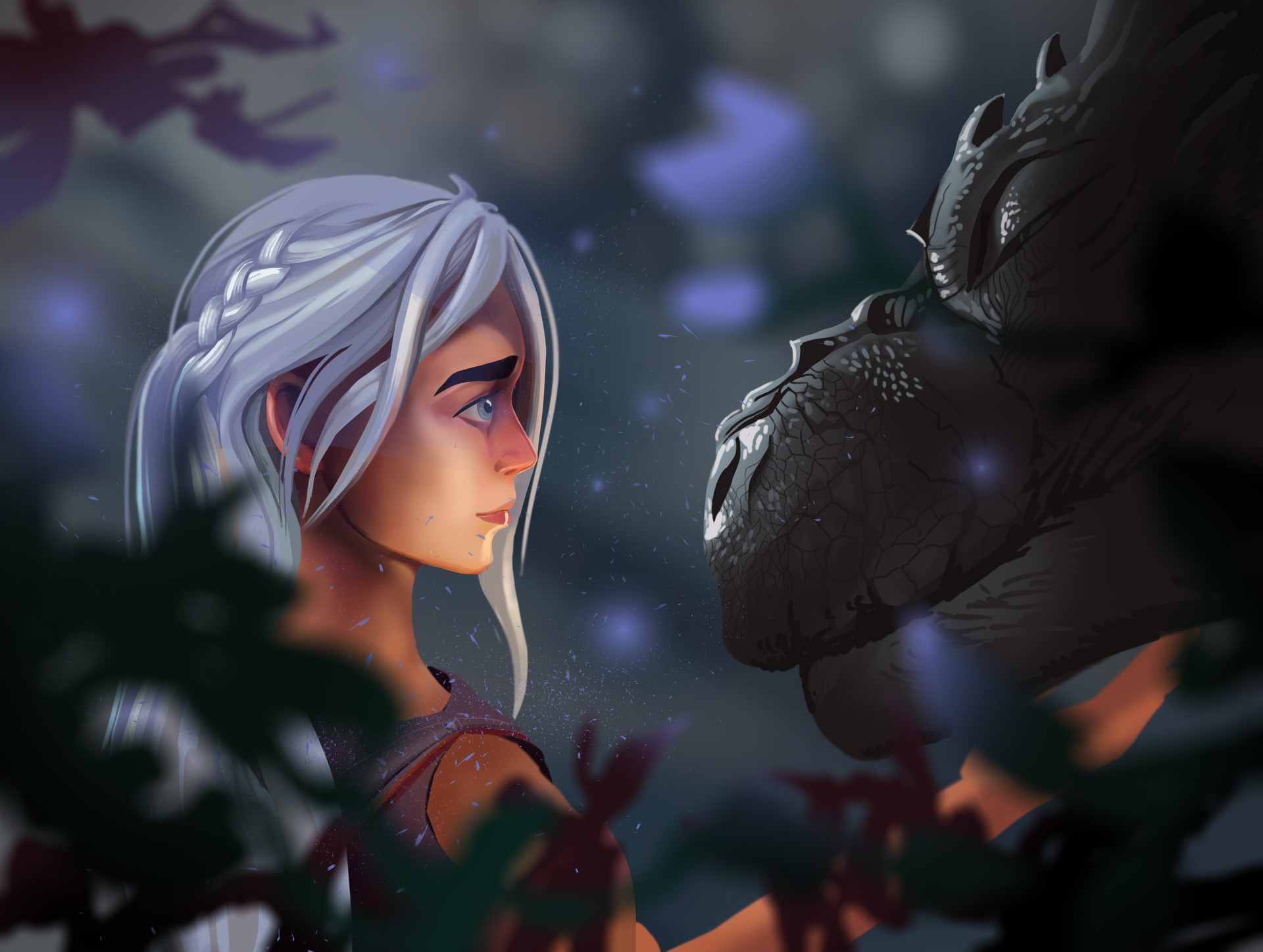 Daenerys Targaryen And Dragons Art Wallpapers