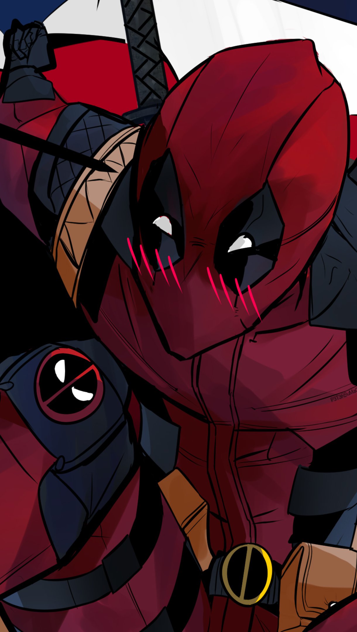 Deadpool Flat Digital Art Wallpapers