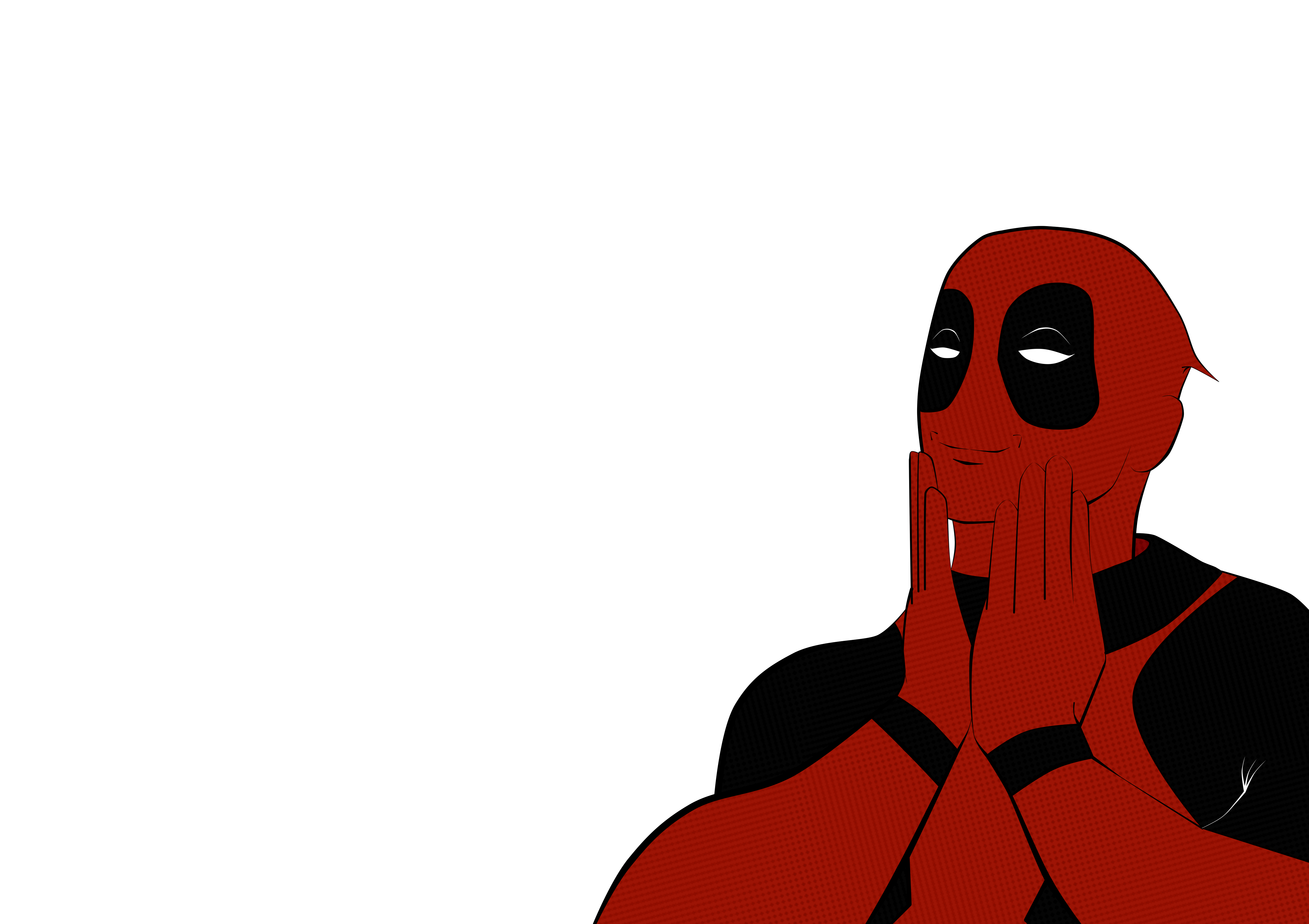 Deadpool Flat Digital Art Wallpapers