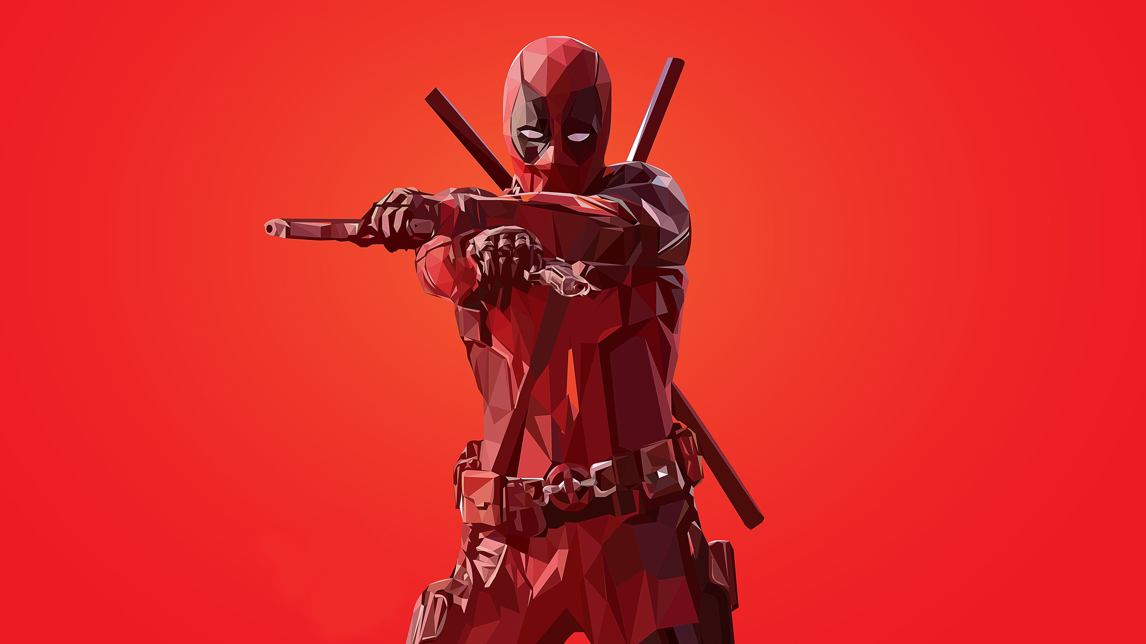 Deadpool Minimal Art Wallpapers