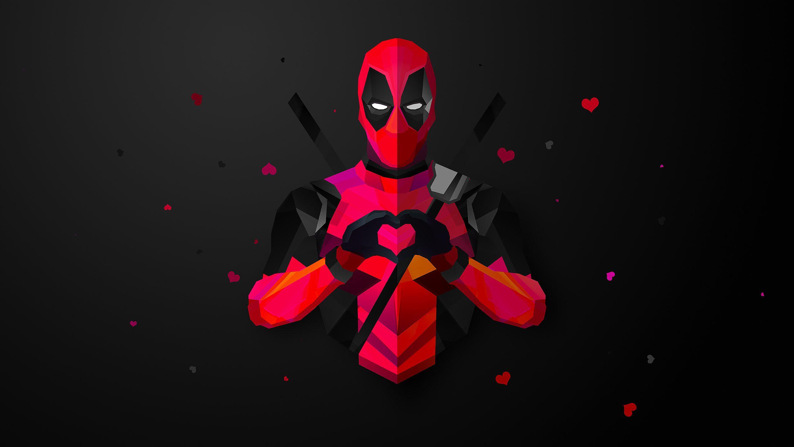 Deadpool Neon Minimal Wallpapers