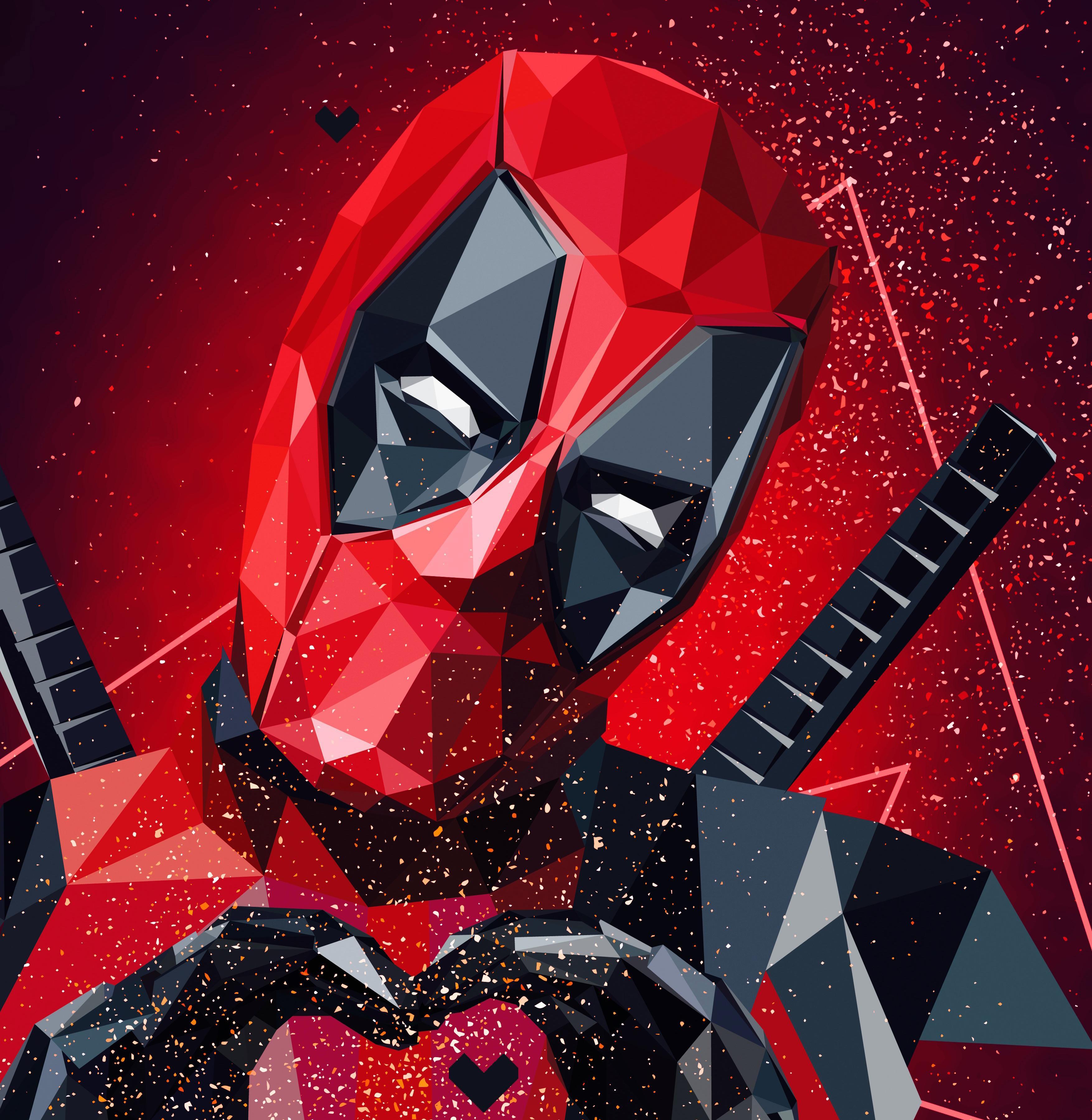 Deadpool Neon Minimal Wallpapers