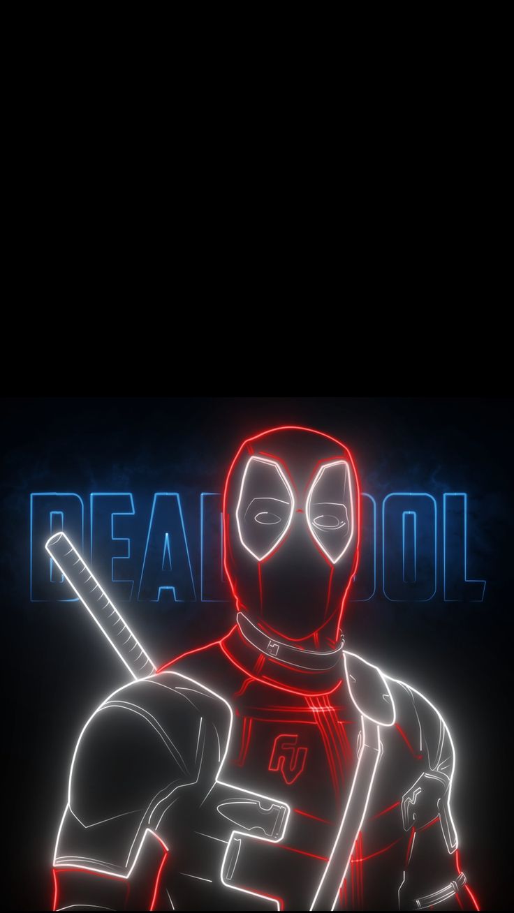 Deadpool Neon Minimal Wallpapers