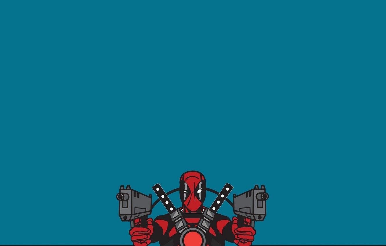 Deadpool Neon Minimal Wallpapers