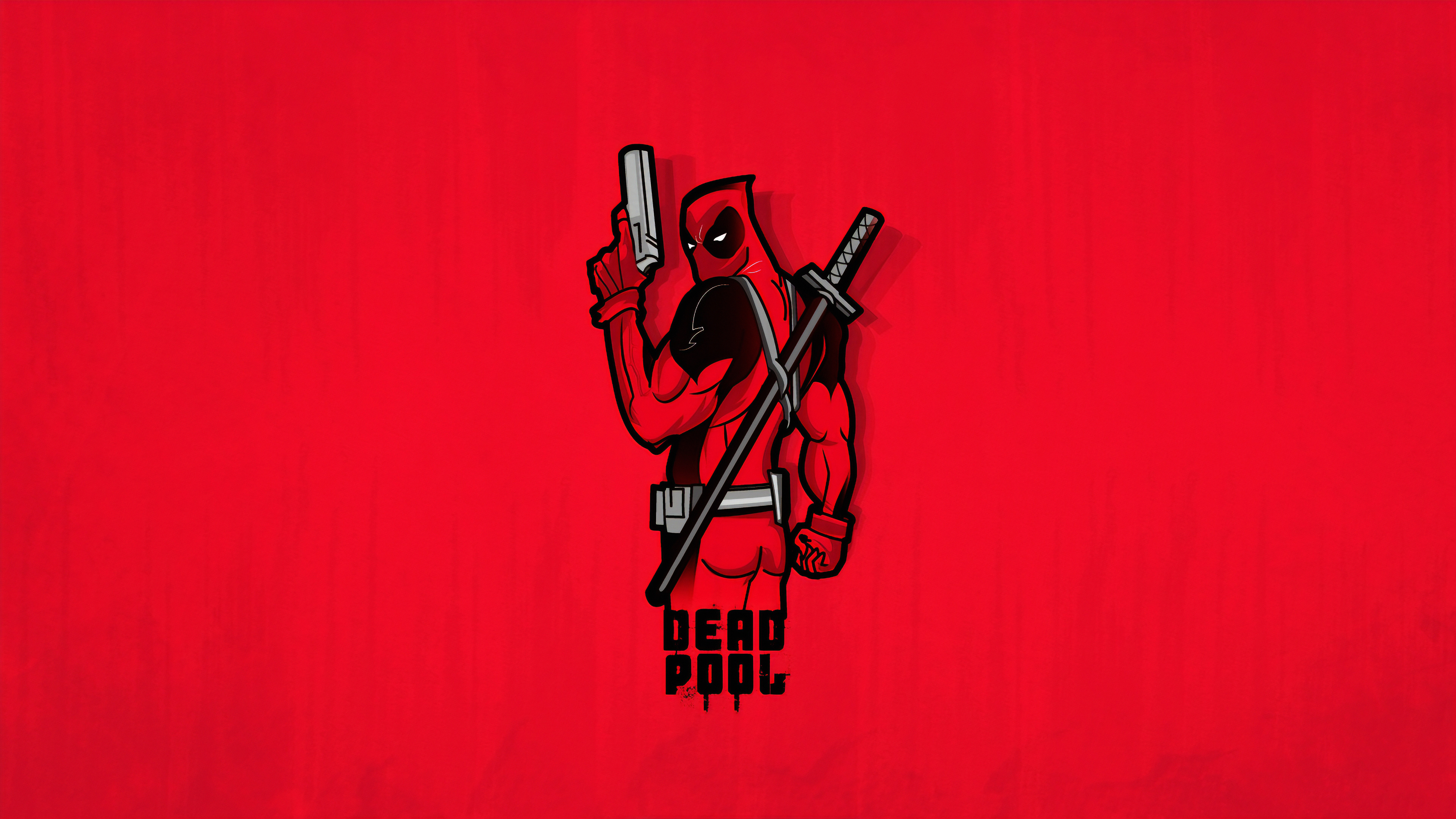 Deadpool Neon Minimal Wallpapers