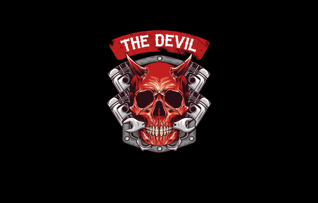 Devil Logo Minimalism Wallpapers