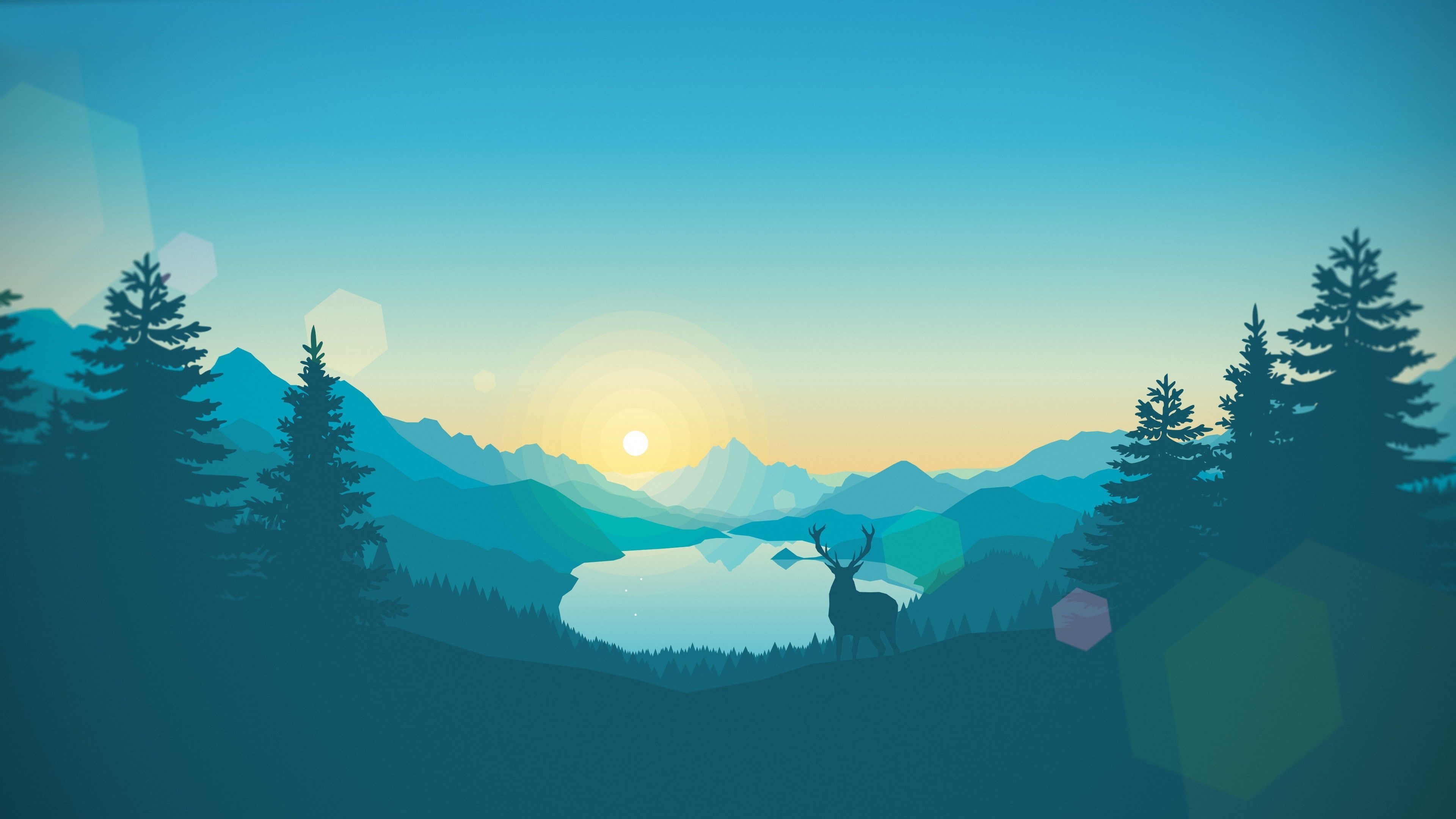 Firewatch Sunrise Minimal Wallpapers