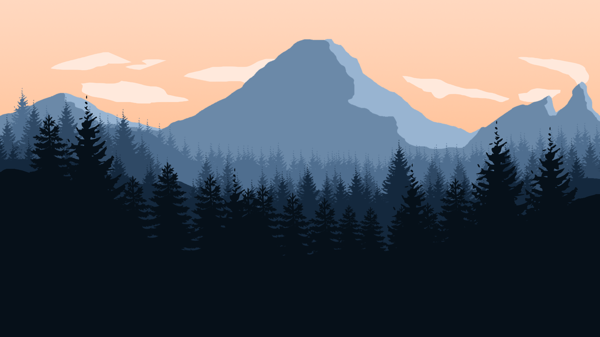 Firewatch Sunrise Minimal Wallpapers