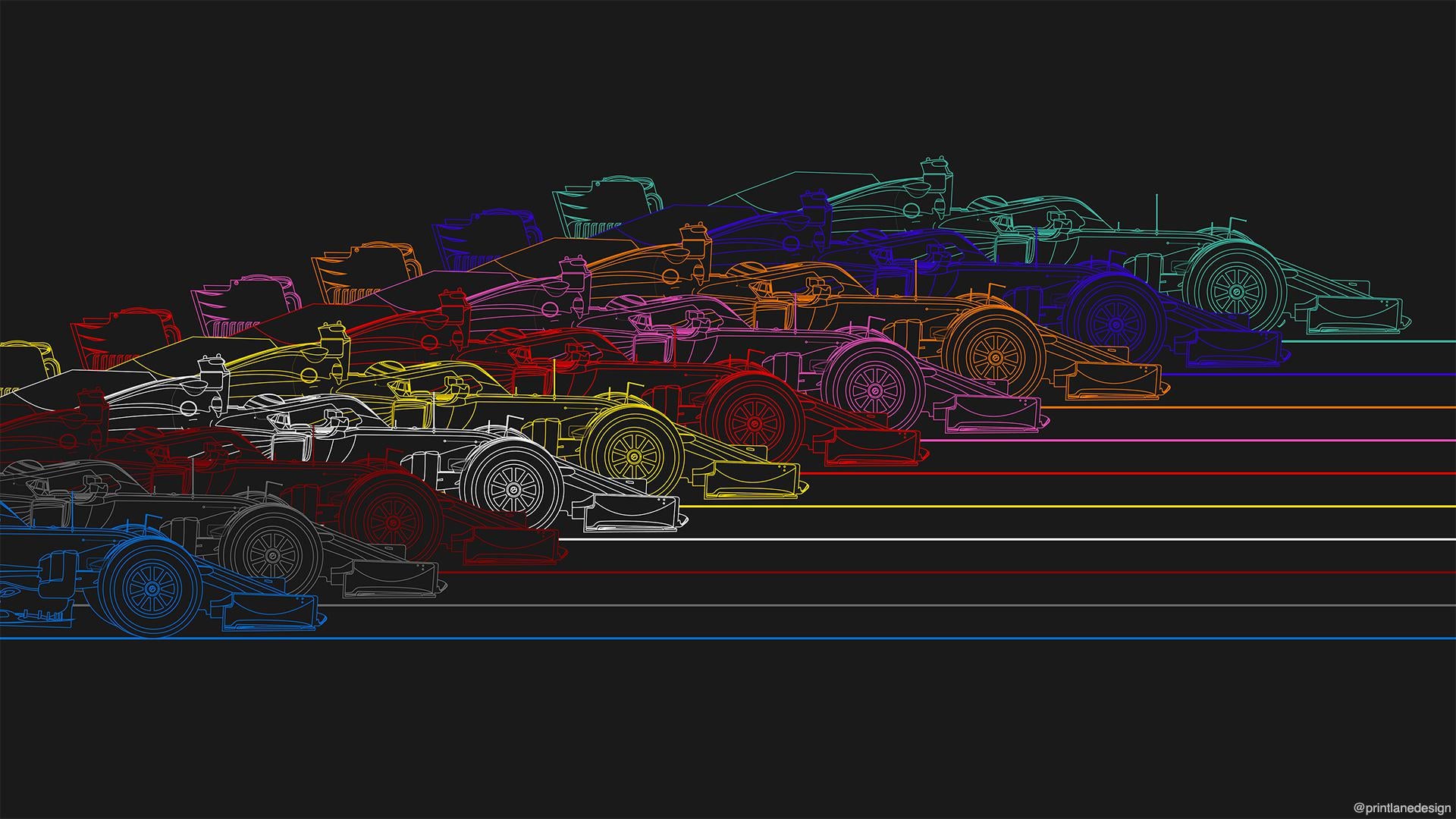 Formula 1 Minimalism Artwork Wallpapers