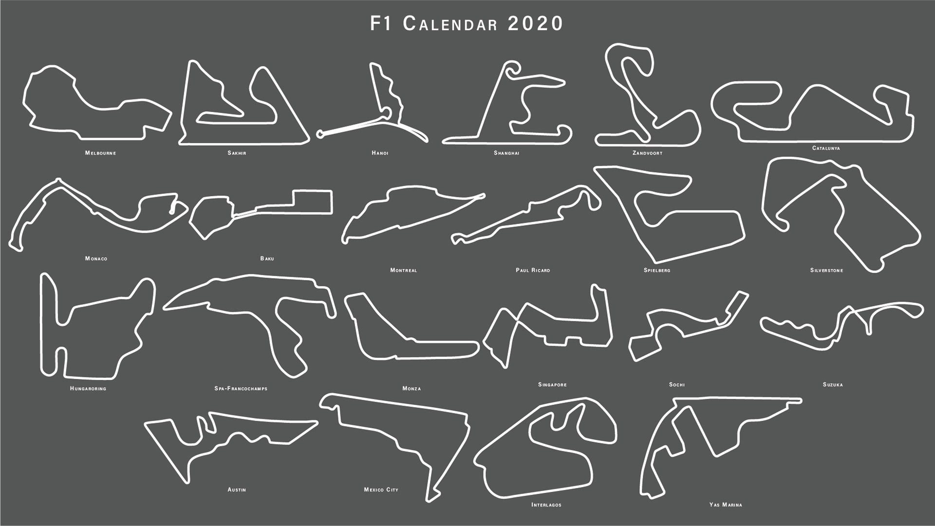 Formula 1 Minimalism Artwork Wallpapers