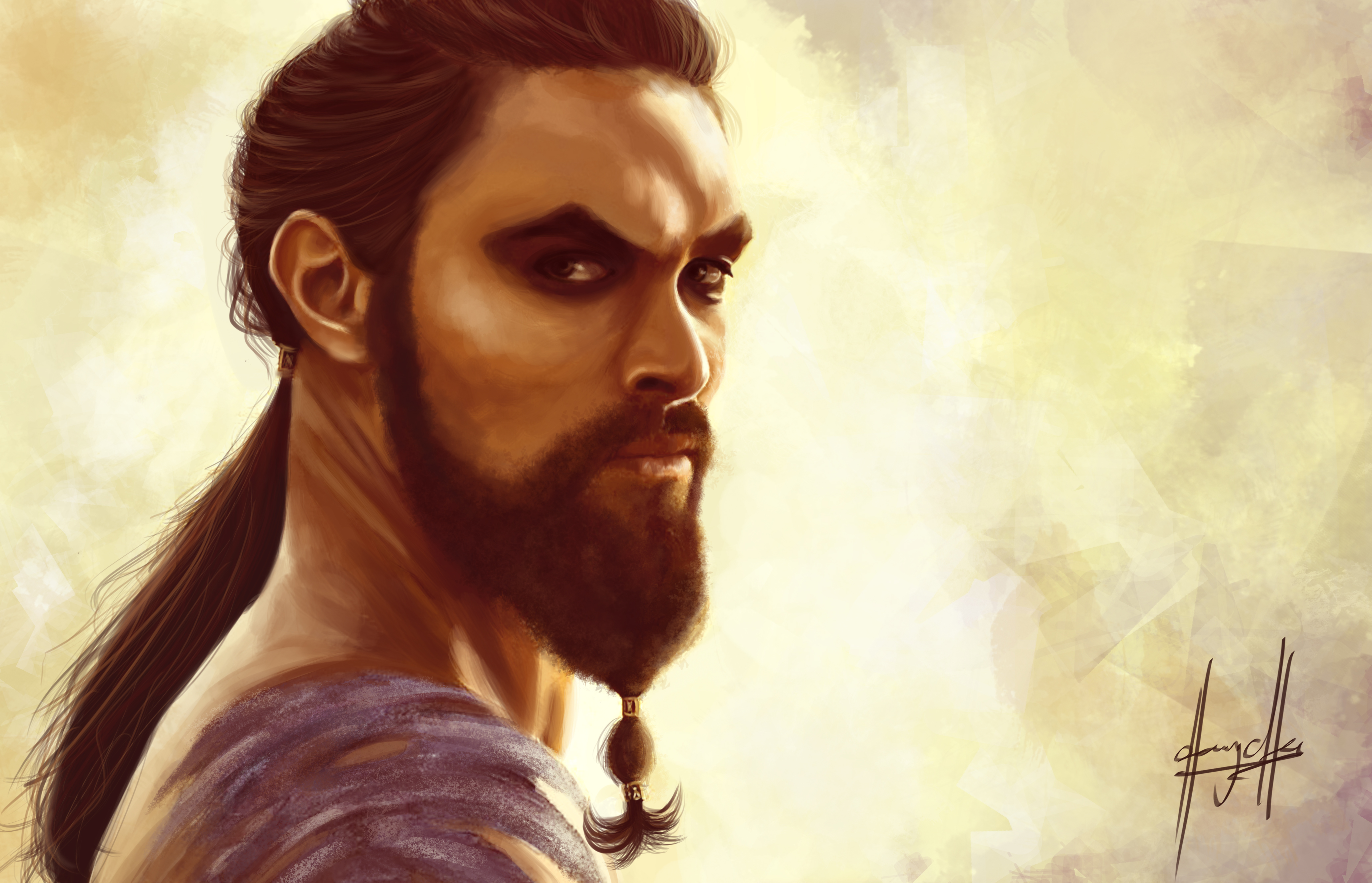 Game Of Thrones Khal Drogo Artwork Minimalism Wallpapers