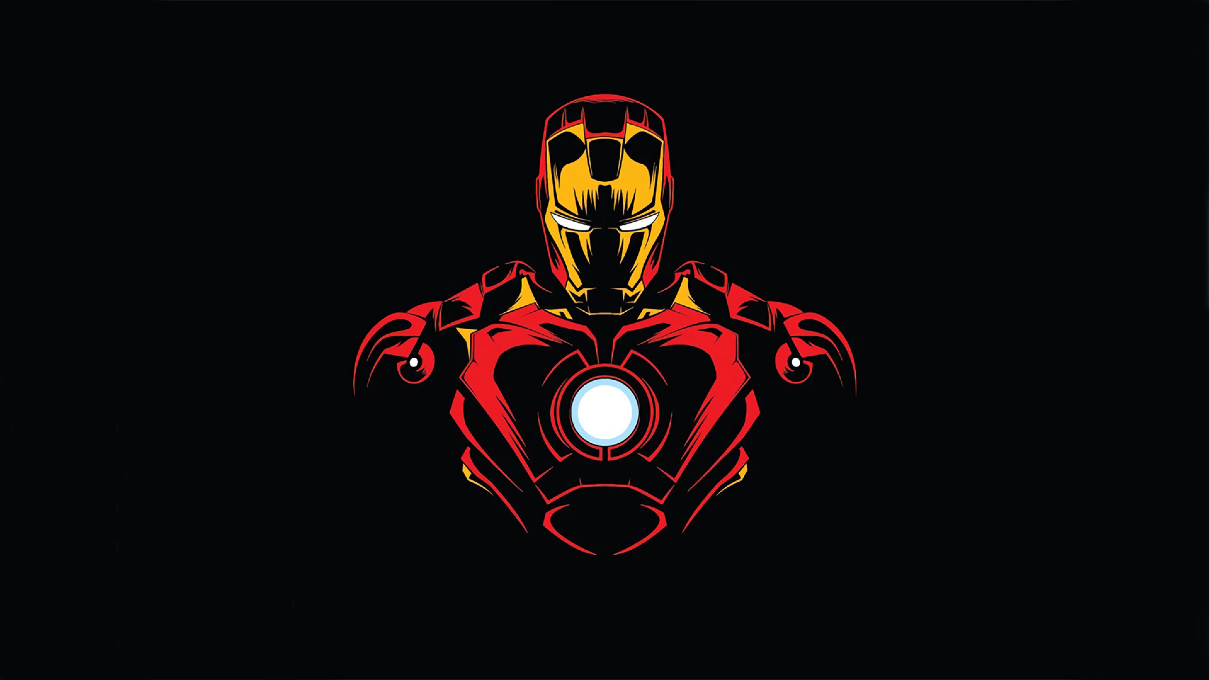 Iron Man Mask Minimal Wallpapers