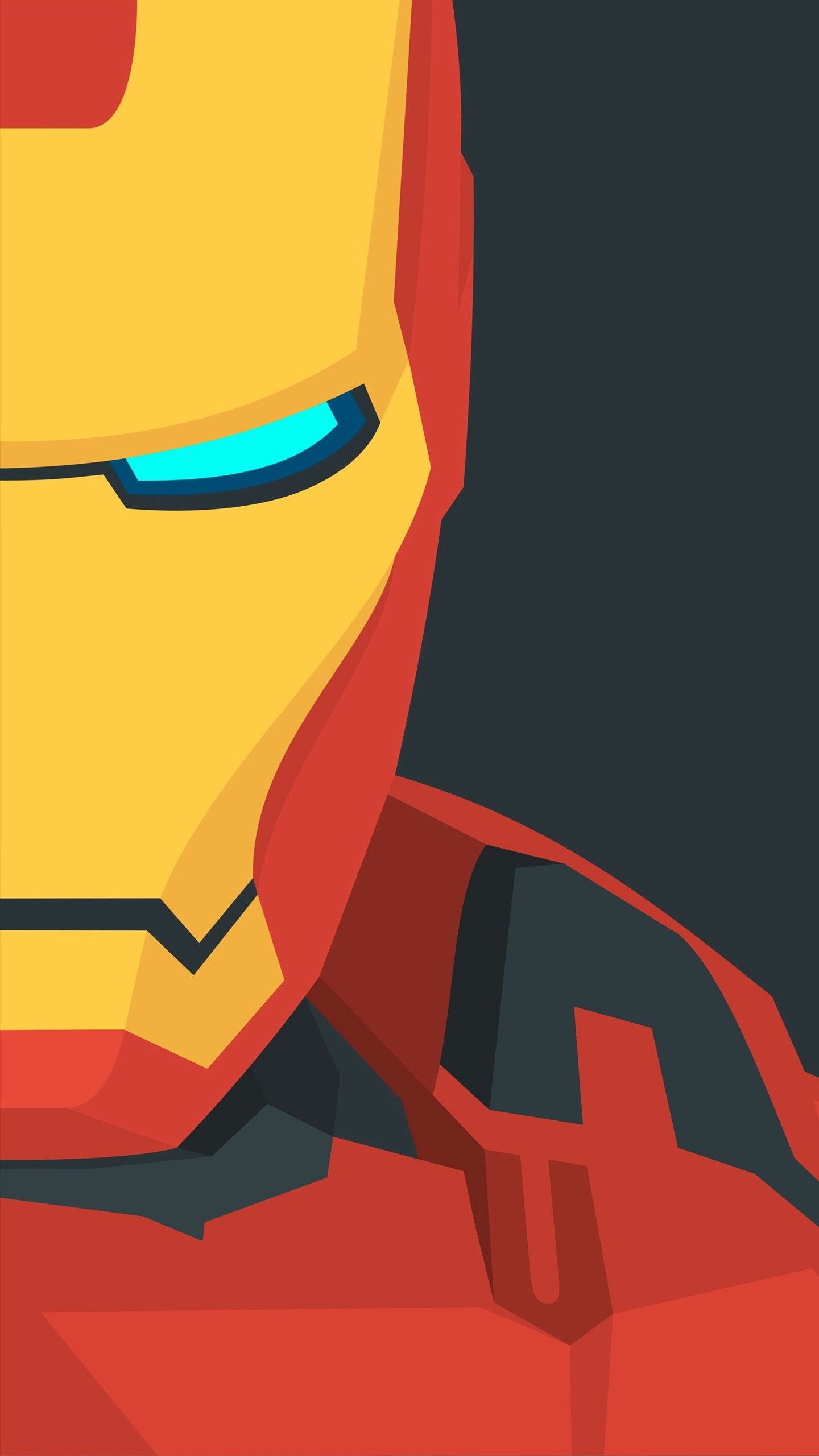 Iron Man Mask Minimal Wallpapers