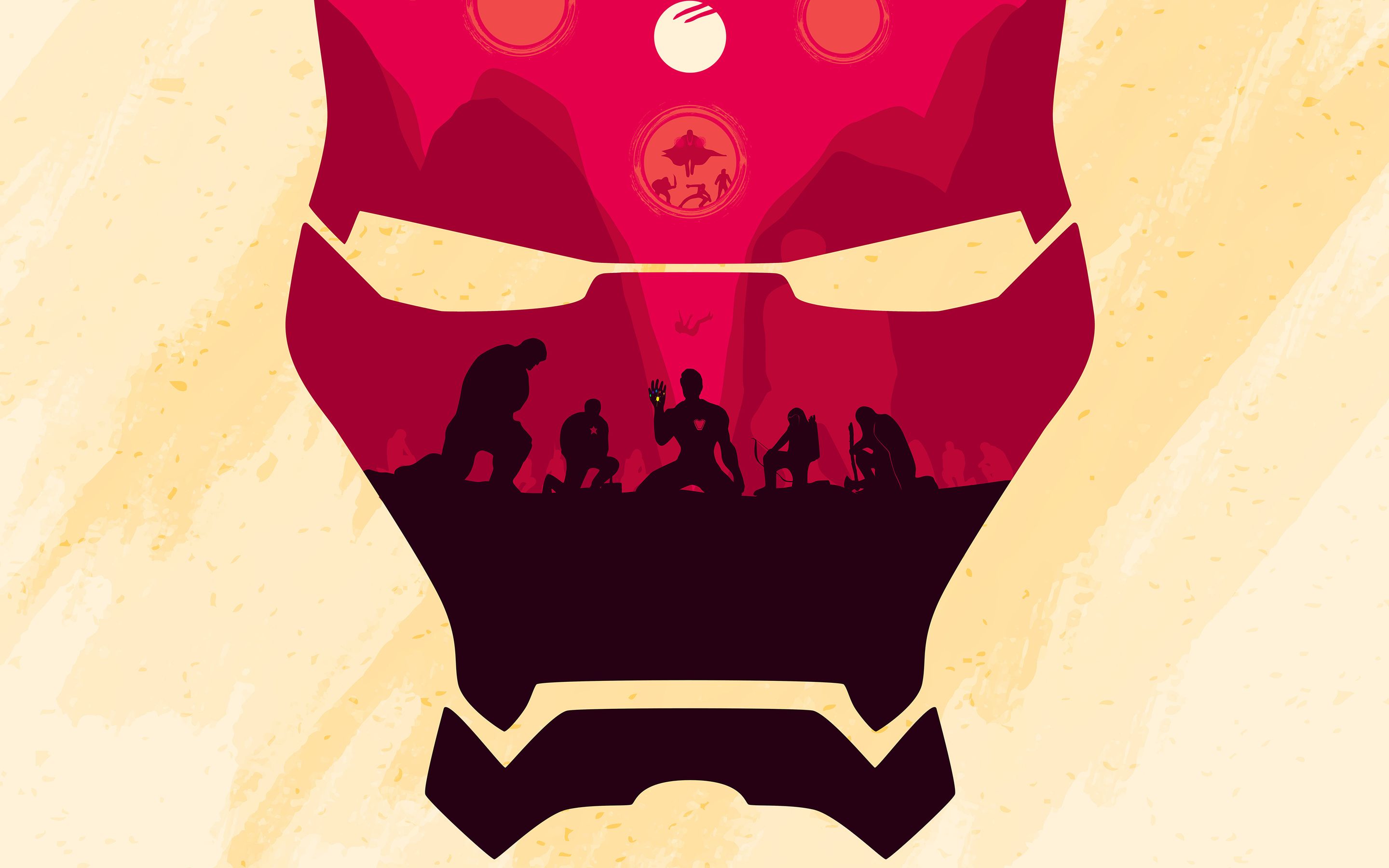 Iron Man Mask Minimal Wallpapers