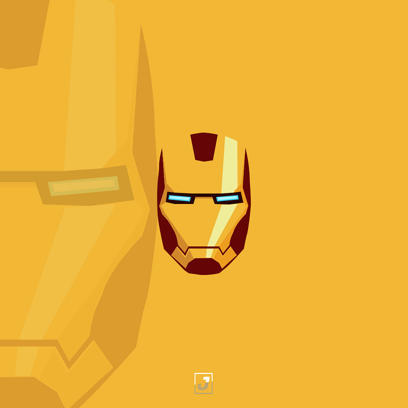 Iron Man Mask Minimal Wallpapers