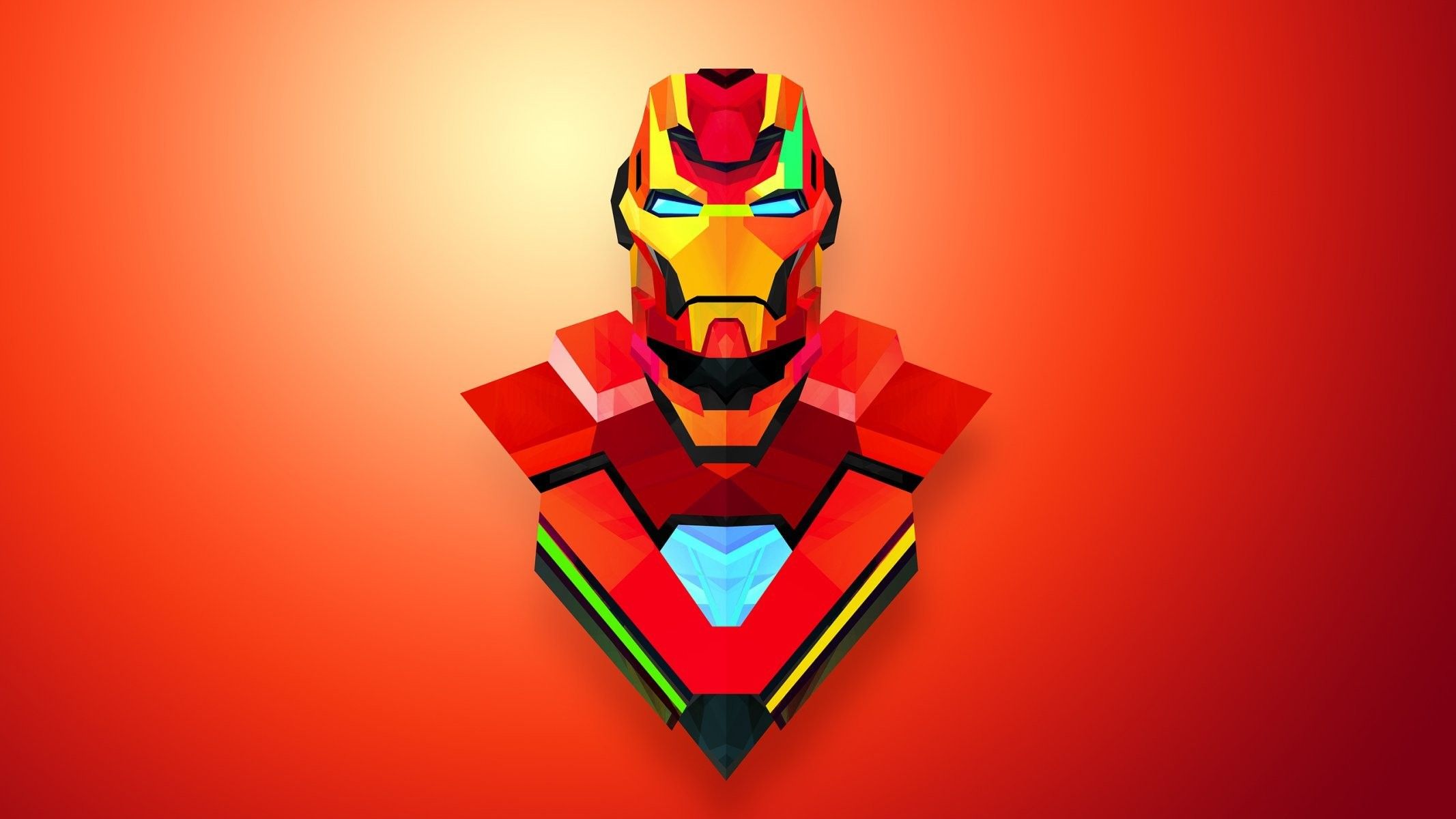 Iron Man Mask Minimal Wallpapers