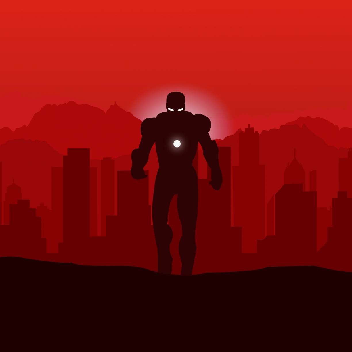 Iron Man Minimalism 2 Wallpapers